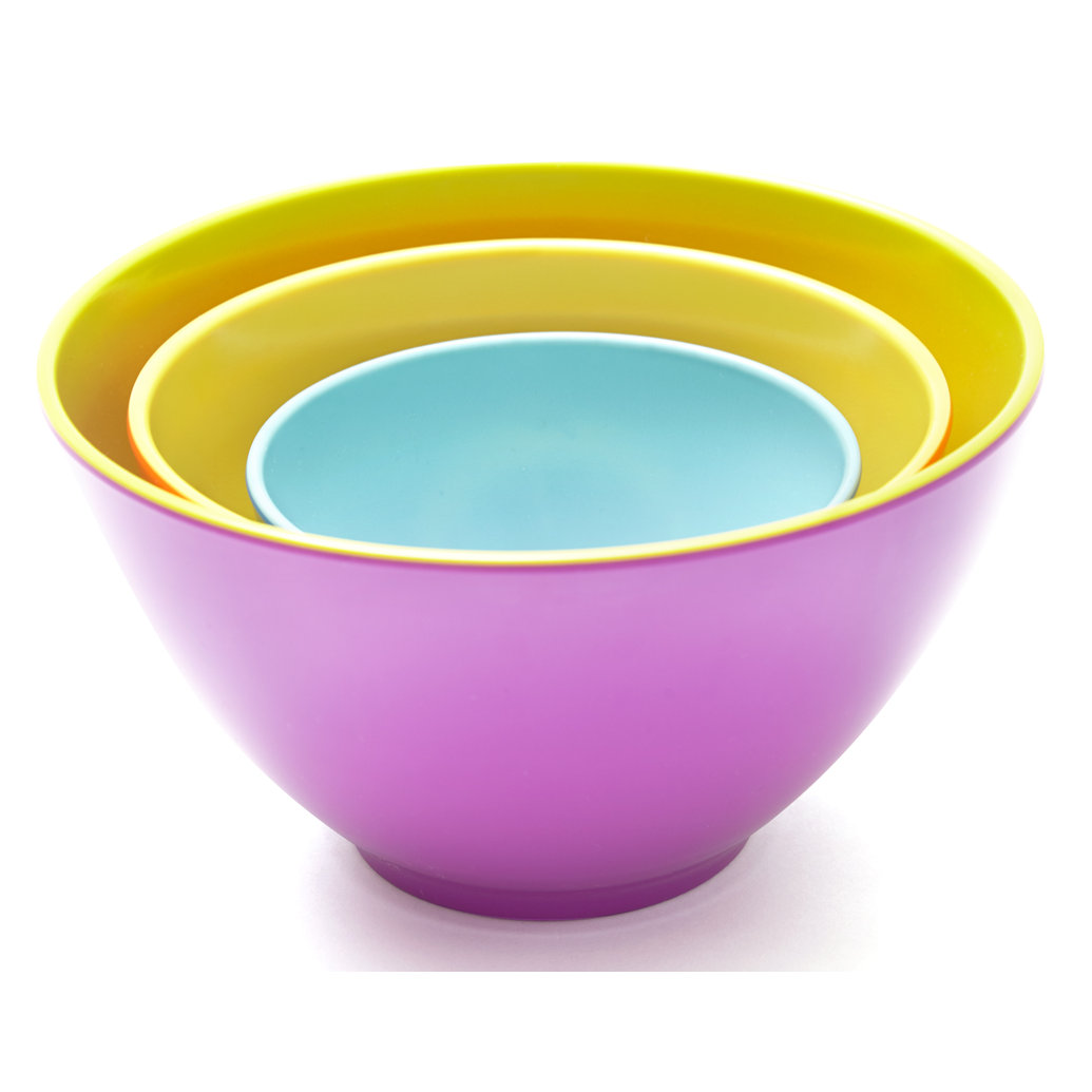 ienjoyware LLC 3 Piece Melamine Mixing Bowl Set Wayfair