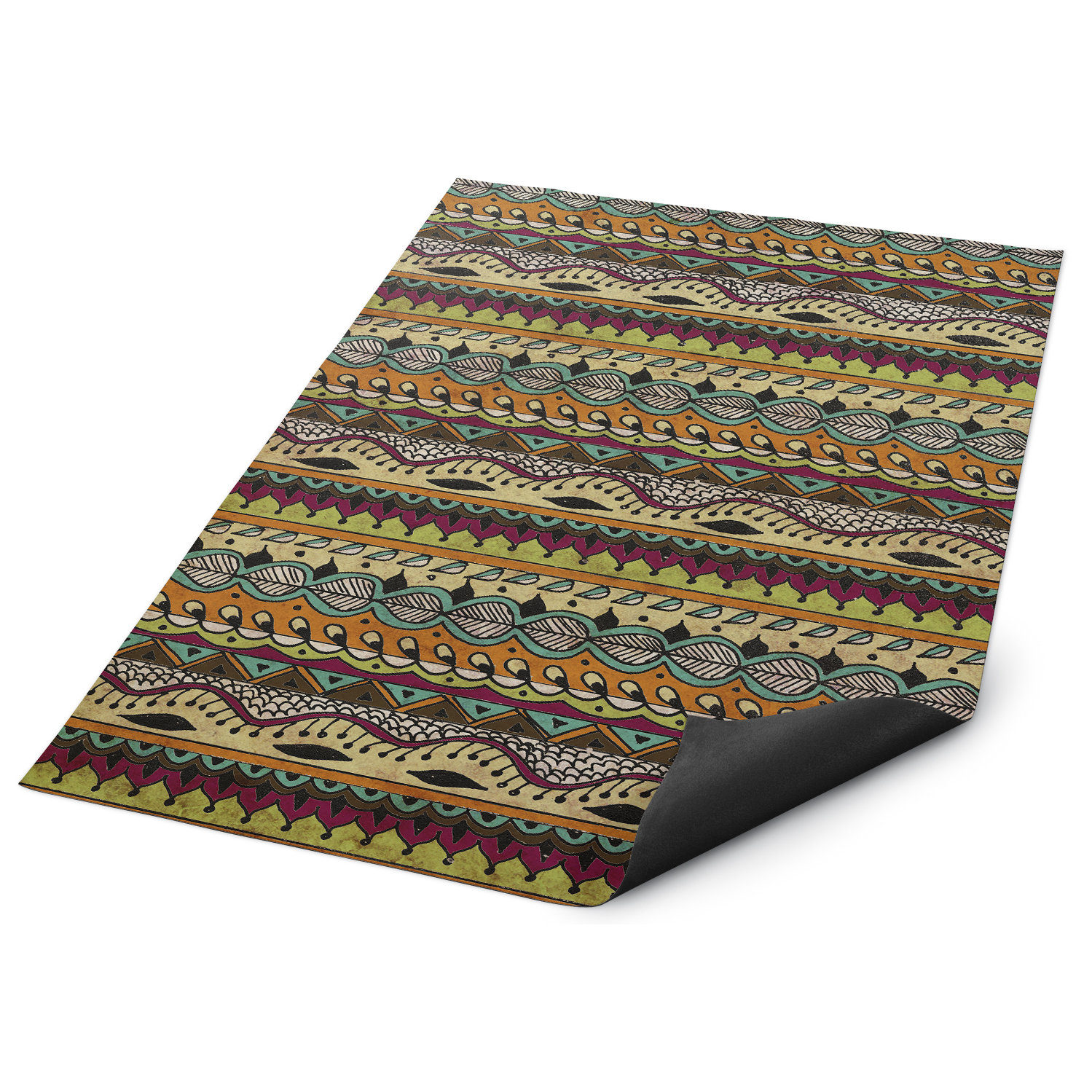 Kavka Orange/Red Indoor/Outdoor Floor Mat Wayfair