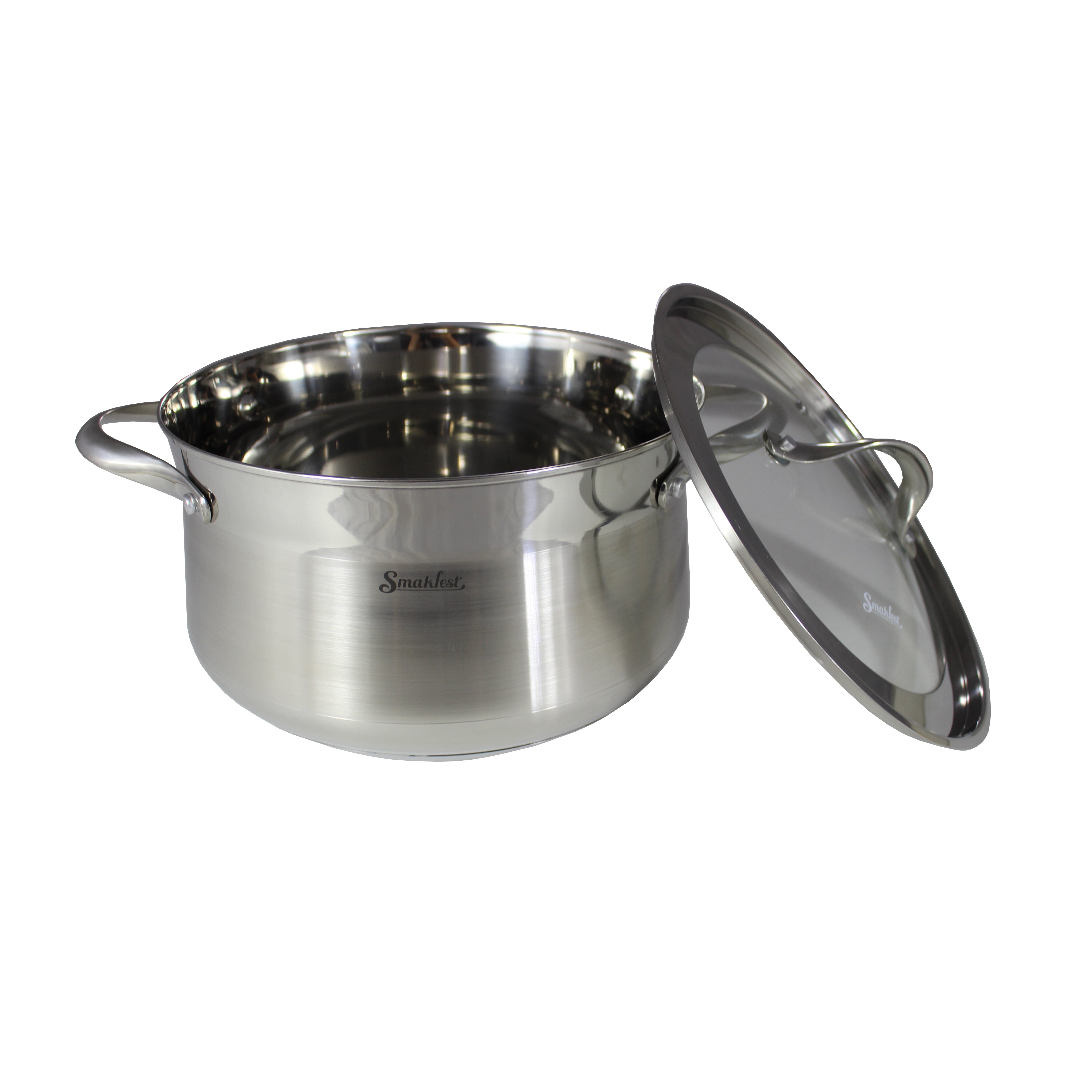 Smakfest Stainless Steel Stock Pot With Glass Lid Wayfair 2580