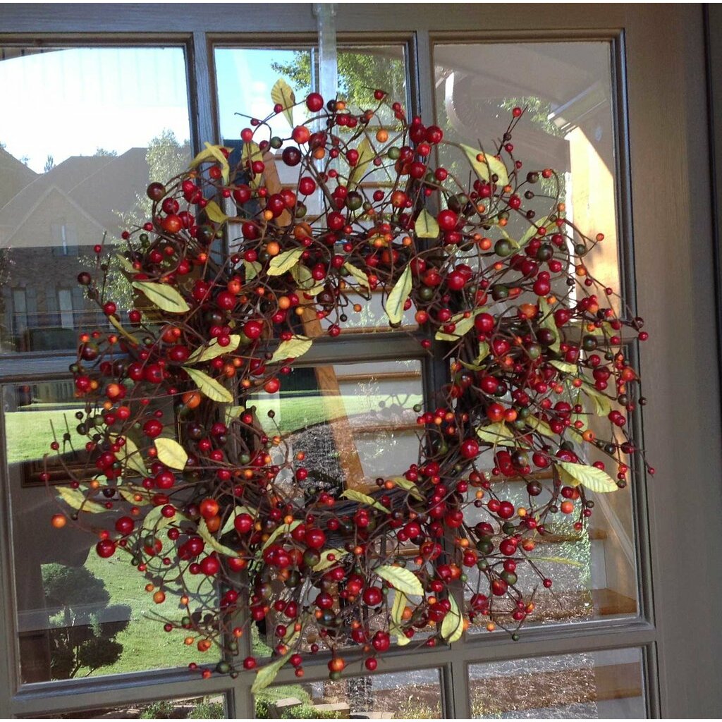 Flora Decor 22" Berry Wreath & Reviews | Wayfair