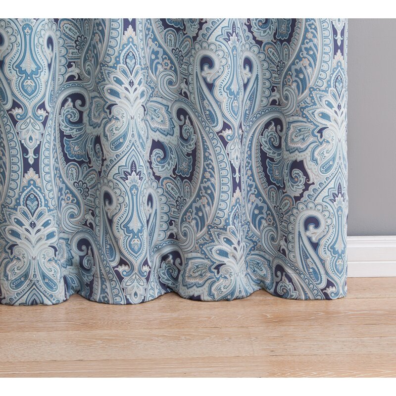 HLC.ME Paisley Indoor/Outdoor Blackout Thermal Curtain Panels & Reviews ...