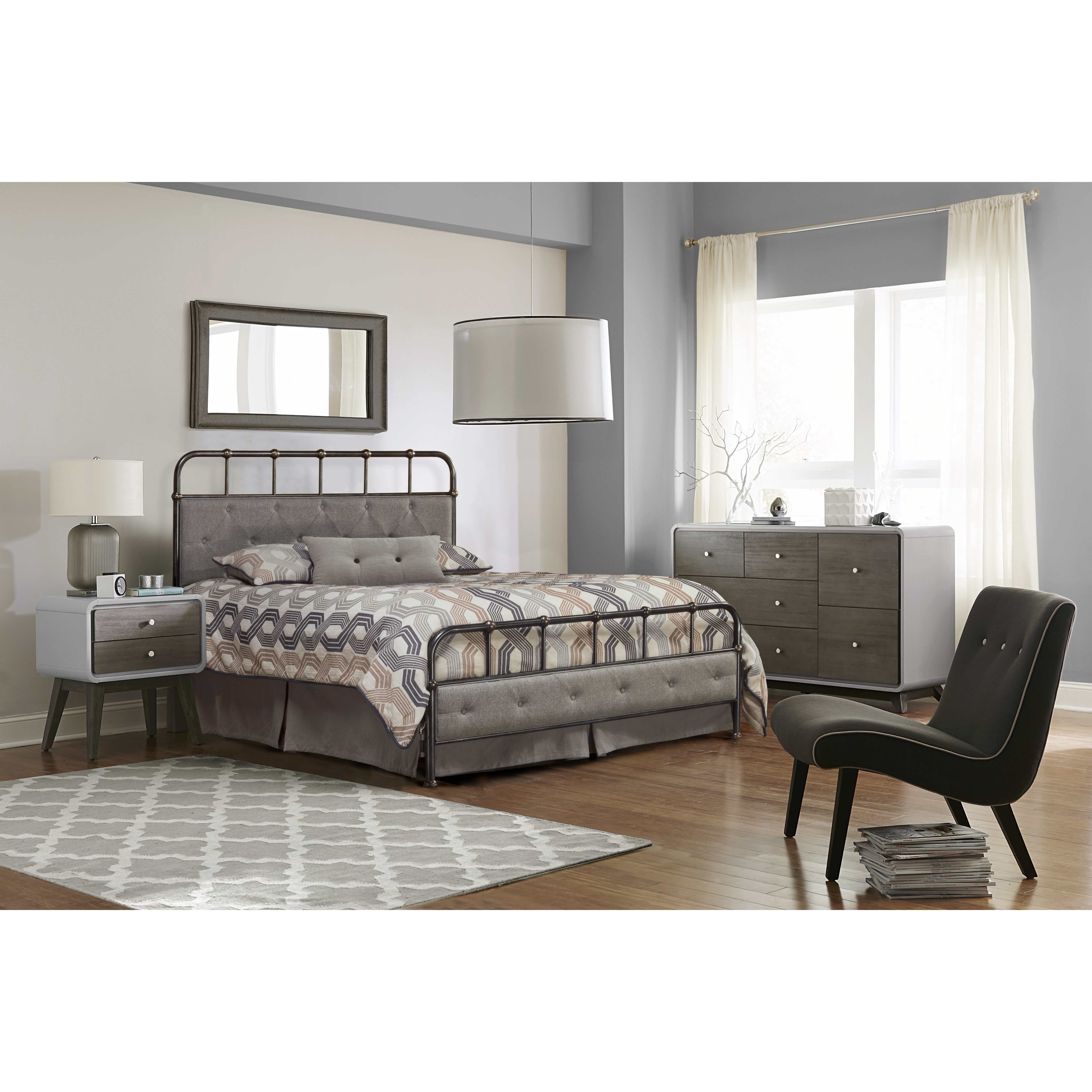 Laurel Foundry Modern Farmhouse Argens Upholstered Panel Bed & Reviews