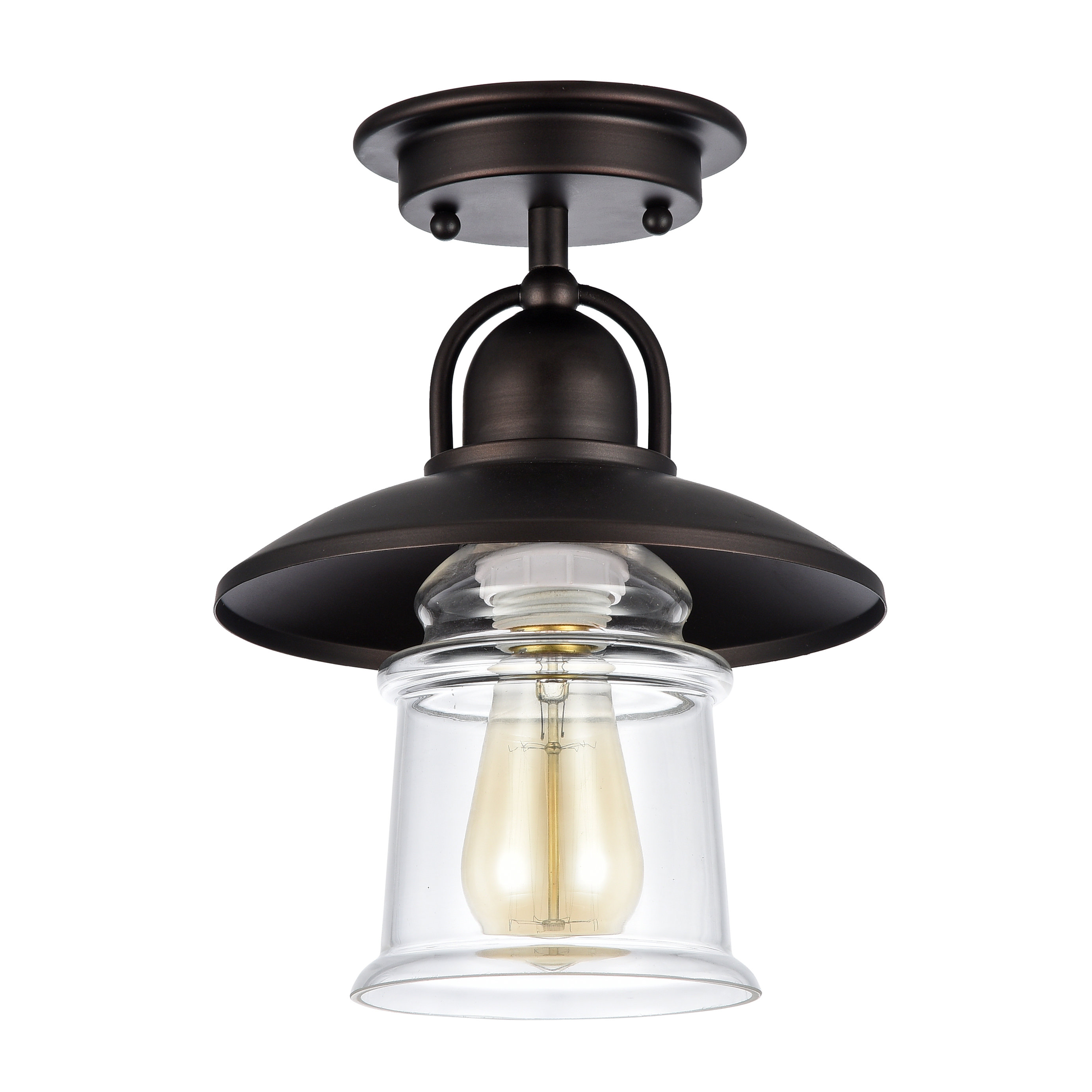 Laurel Foundry Modern Farmhouse Bouvet 1 Light Semi-Flush ...