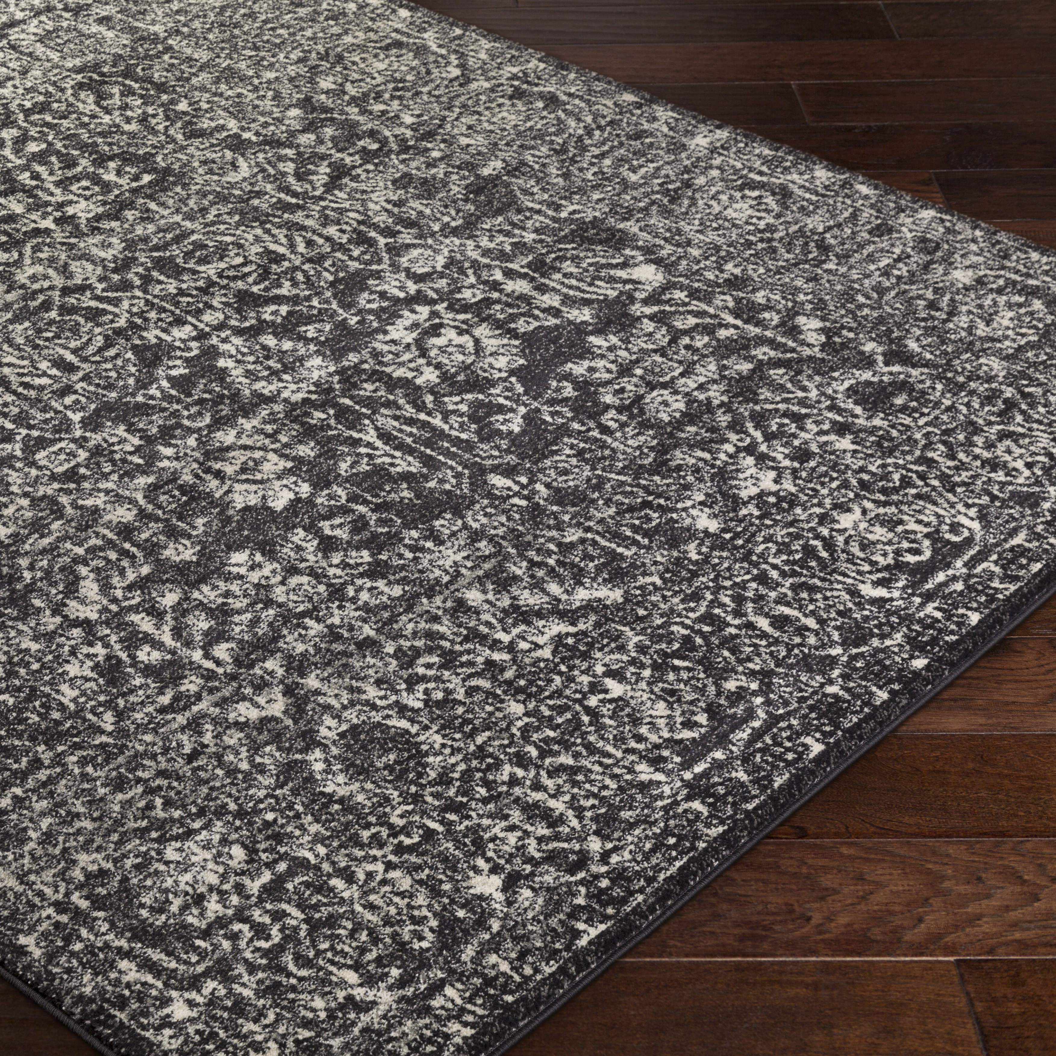 Laurel Foundry Modern Farmhouse Hannah Charcoal Area Rug & Reviews