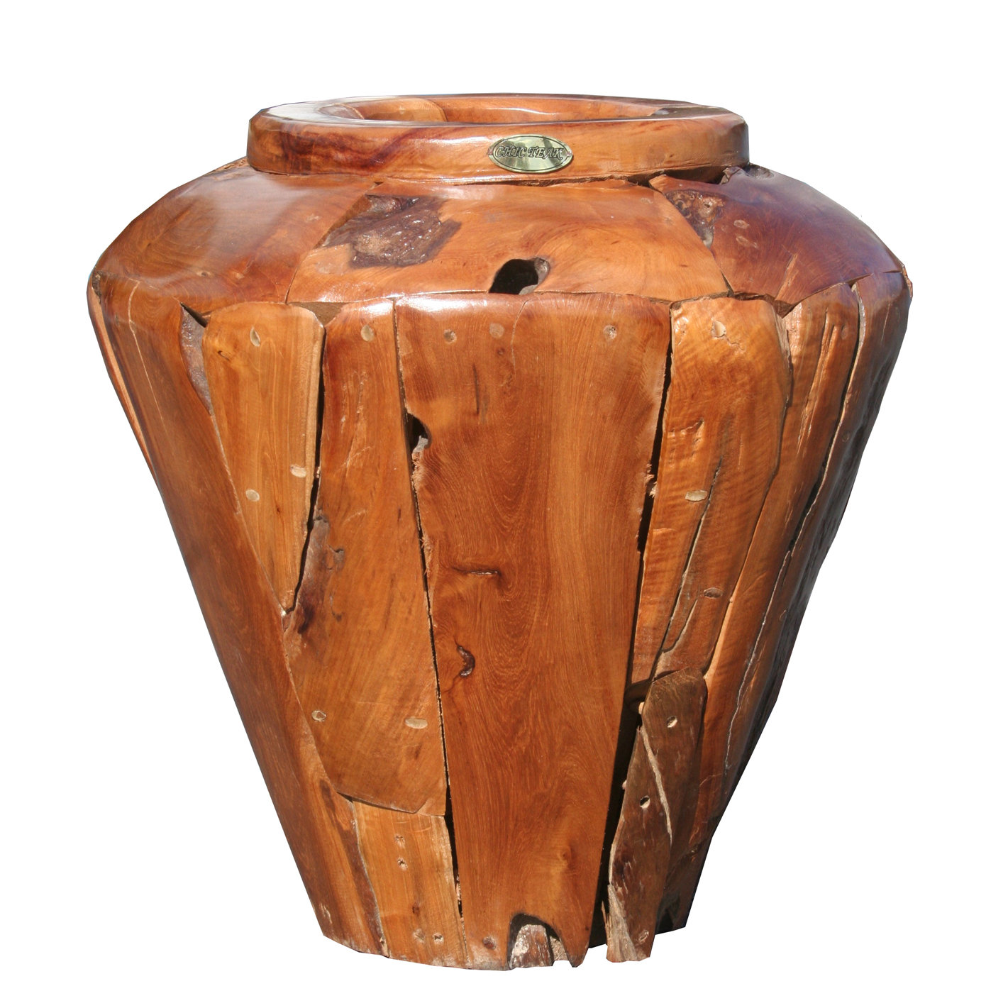 ChicTeak Teak Vase Wayfair