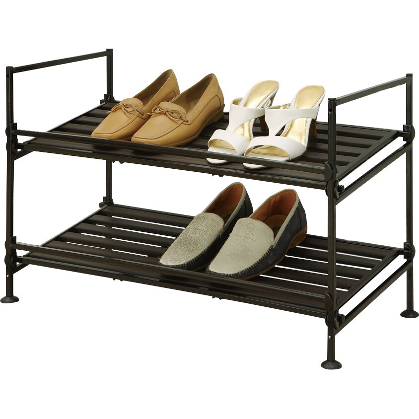 OIA 2 Tier Shoe Rack Reviews Wayfair   OIA 2 Tier Shoe Rack 