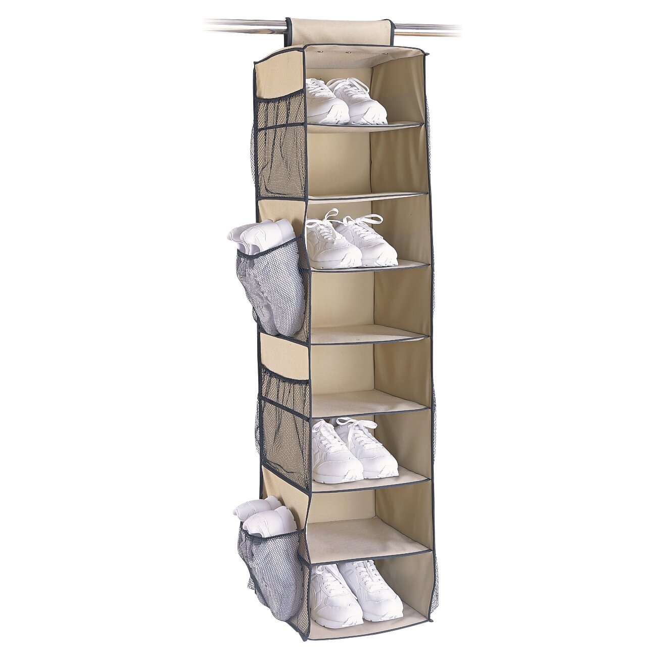 Тканевый шкаф для обуви подвесной