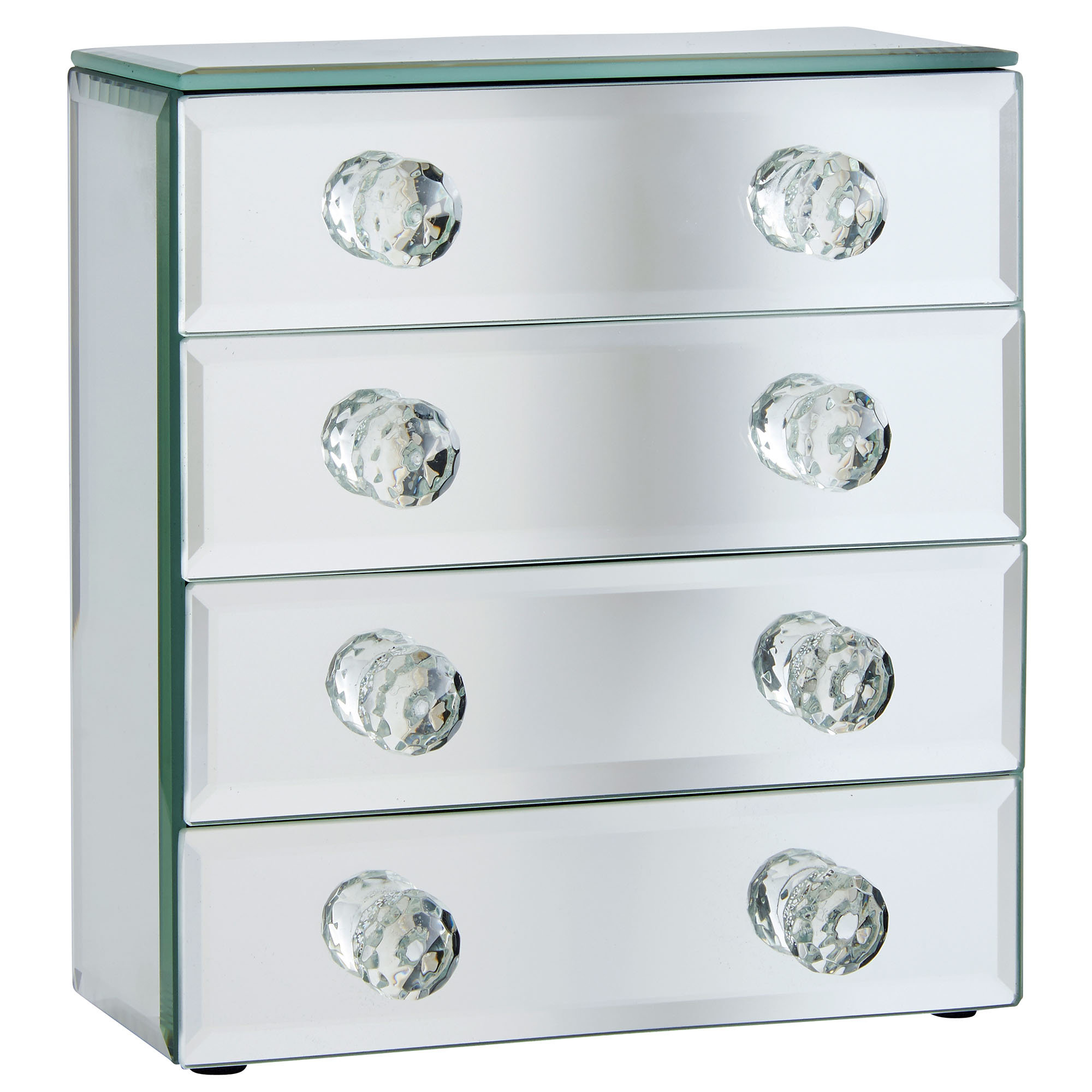 Beautify Mirrored Glass Jewelry Box & Reviews Wayfair