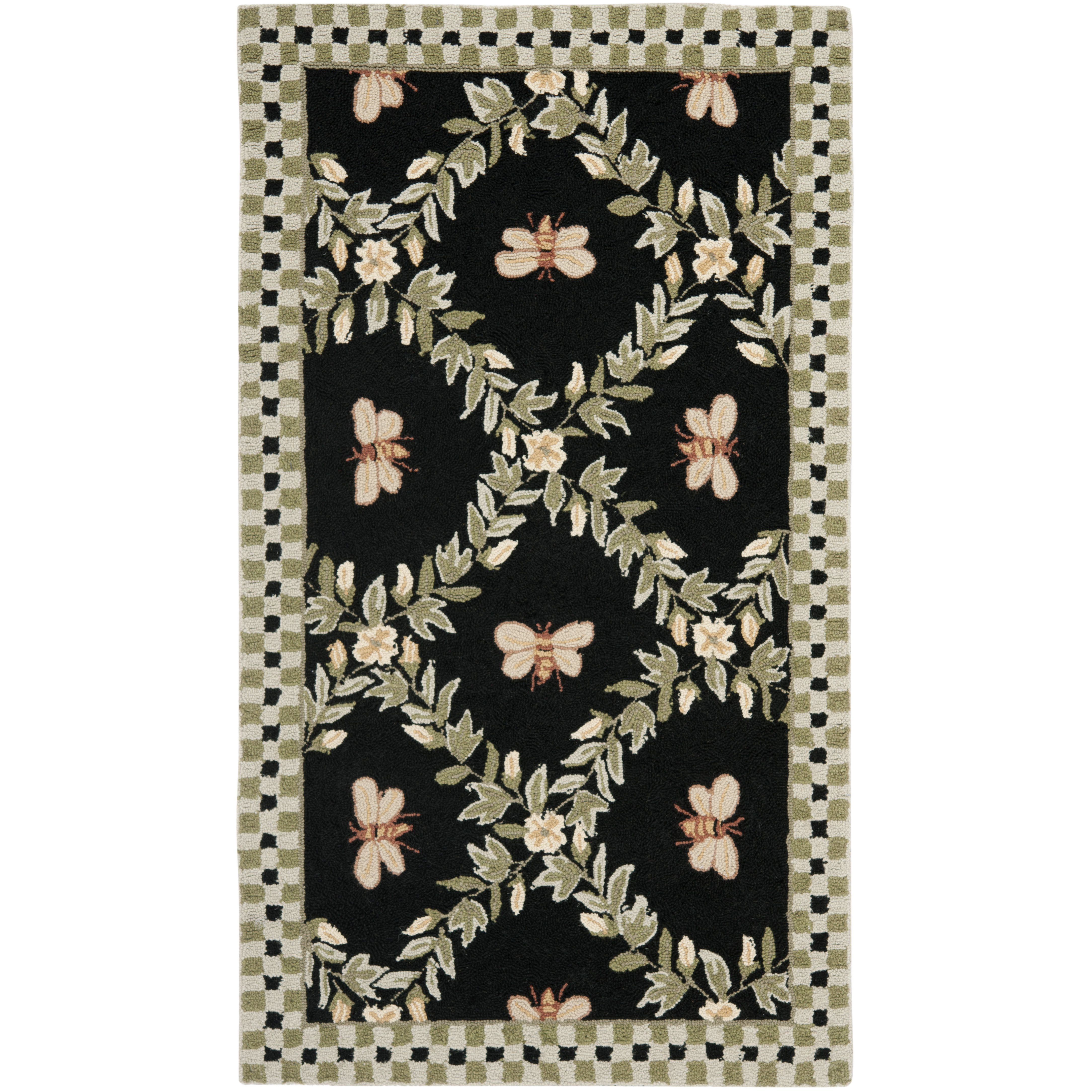 Safavieh Chelsea Bumblebee Black Novelty Rug & Reviews | Wayfair