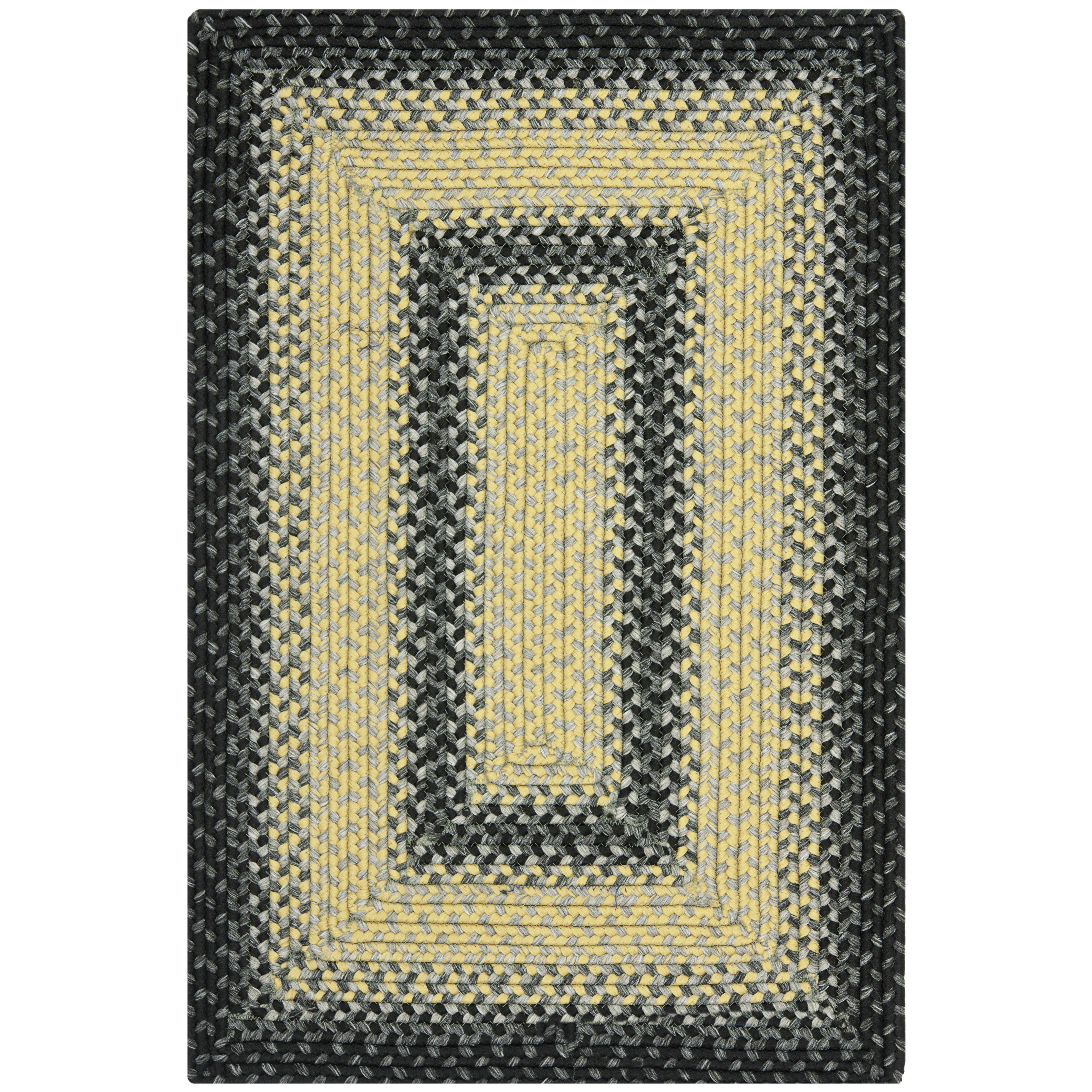 Safavieh Braided Black/Grey Area Rug & Reviews Wayfair