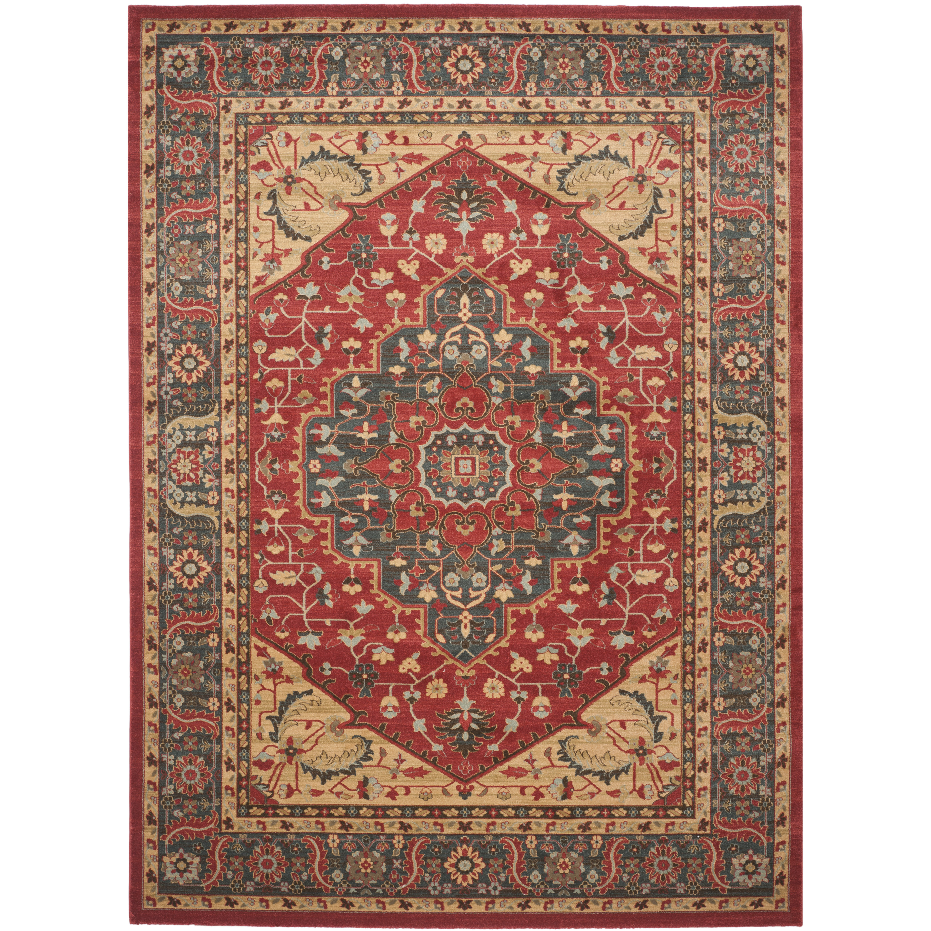 Safavieh Mahal Navy/Red Area Rug & Reviews Wayfair