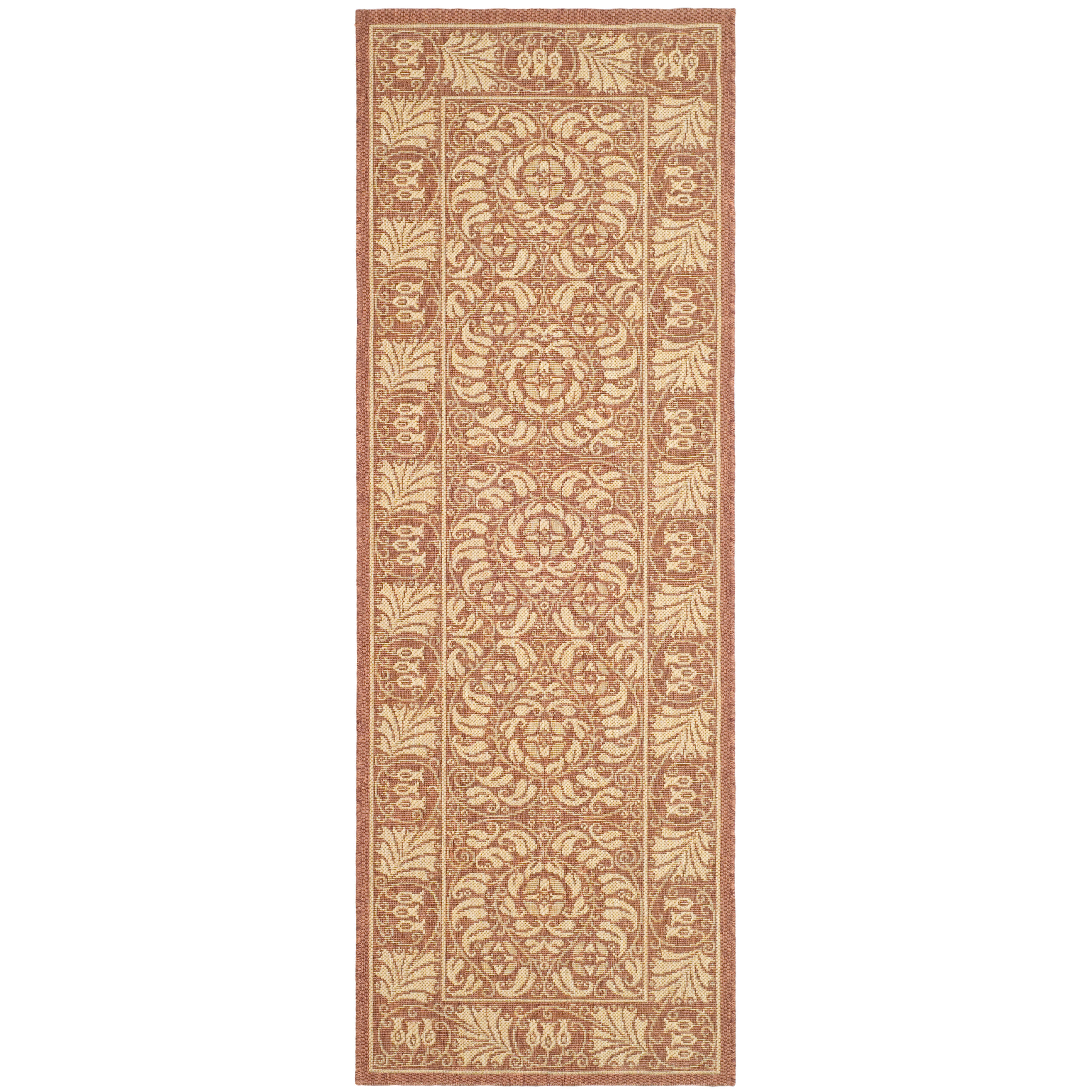 Safavieh Courtyard Rust/Sand Outdoor Rug Wayfair