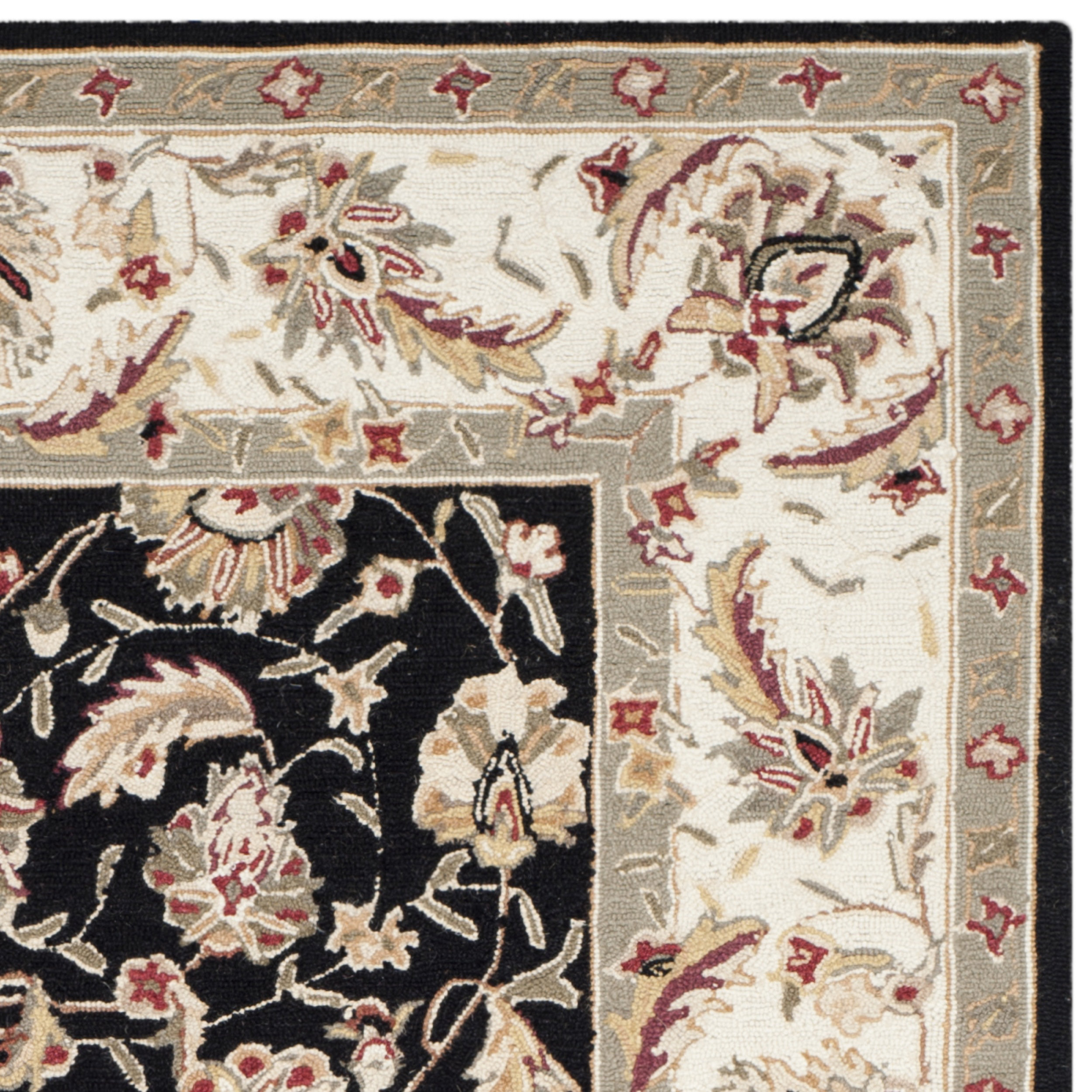 Safavieh Chelsea Black / Ivory Area Rug & Reviews Wayfair