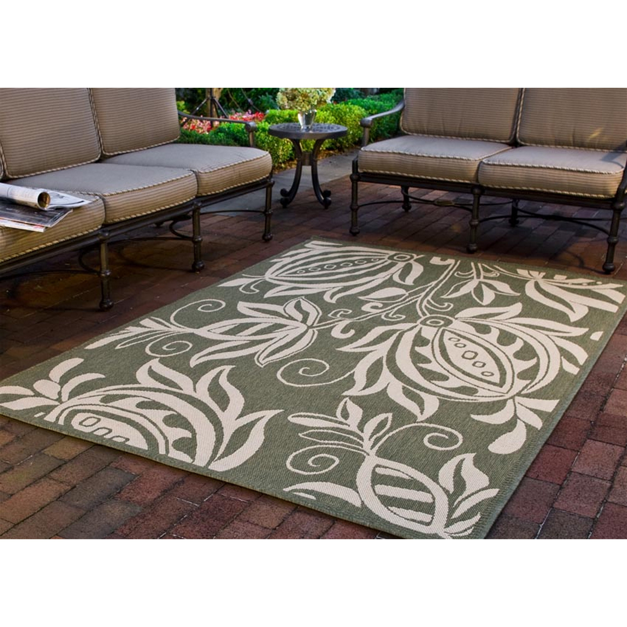Safavieh Courtyard Olive / Natural Outdoor Area Rug & Reviews Wayfair
