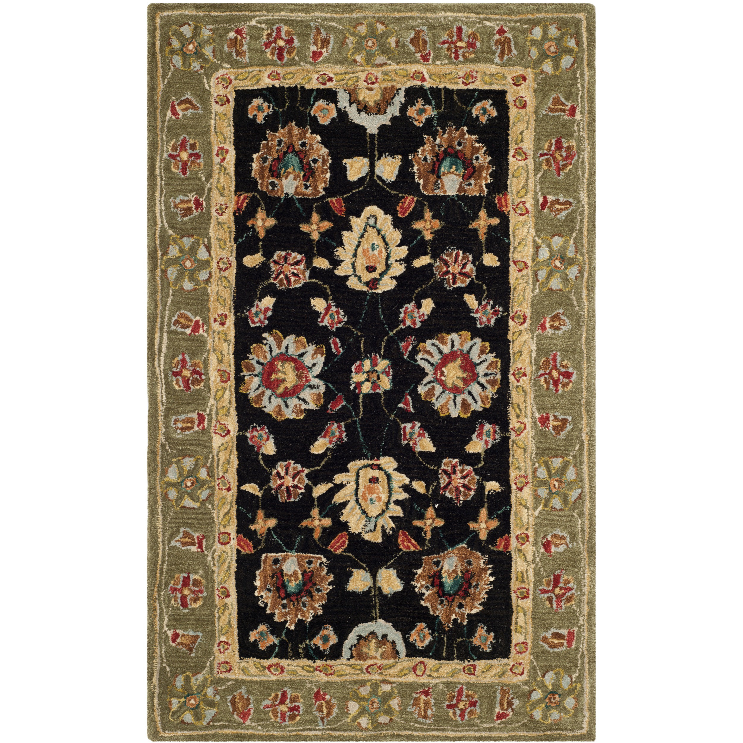 Safavieh Anatolia Black/Green Area Rug & Reviews Wayfair