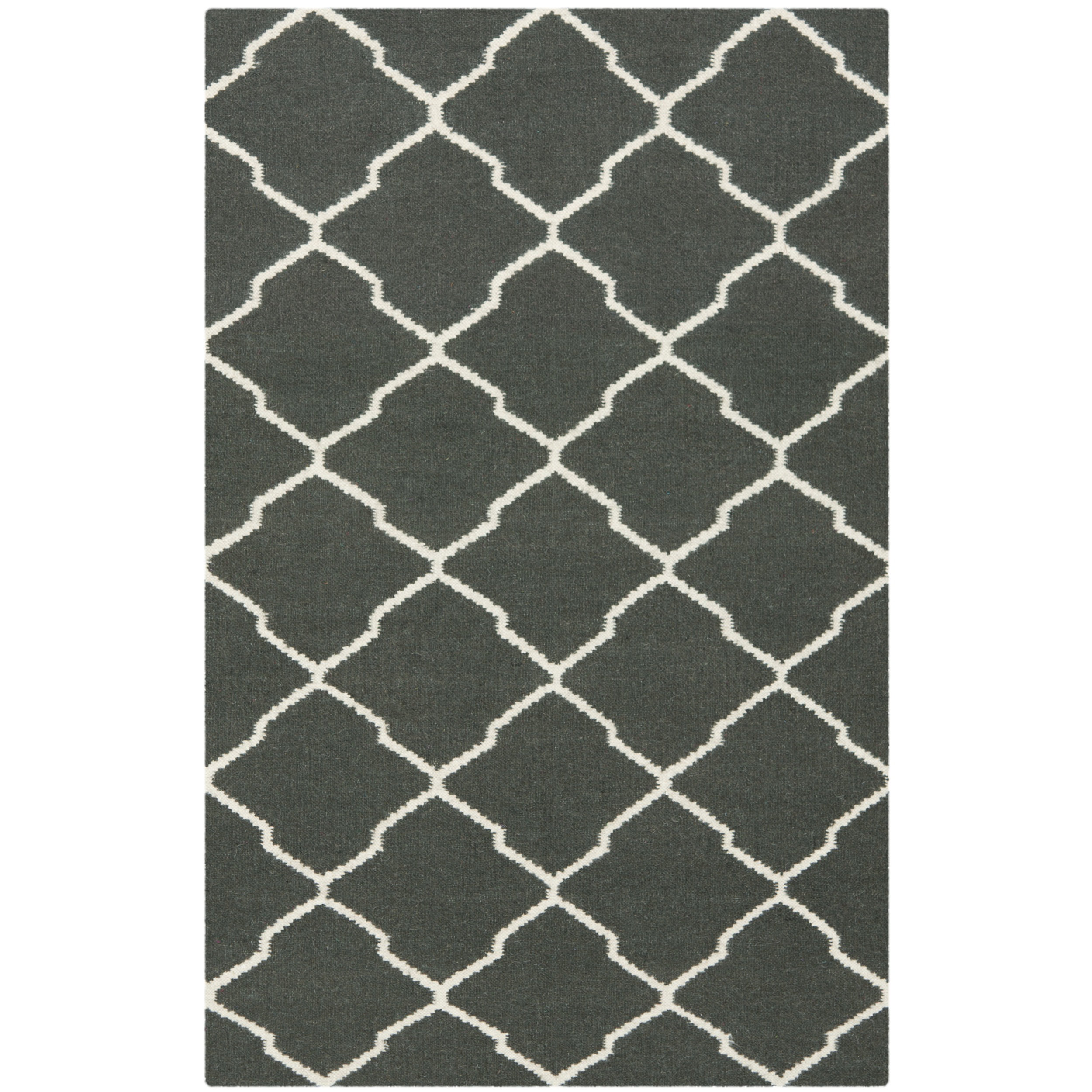 Safavieh Dhurries Black/Ivory Area Rug & Reviews Wayfair