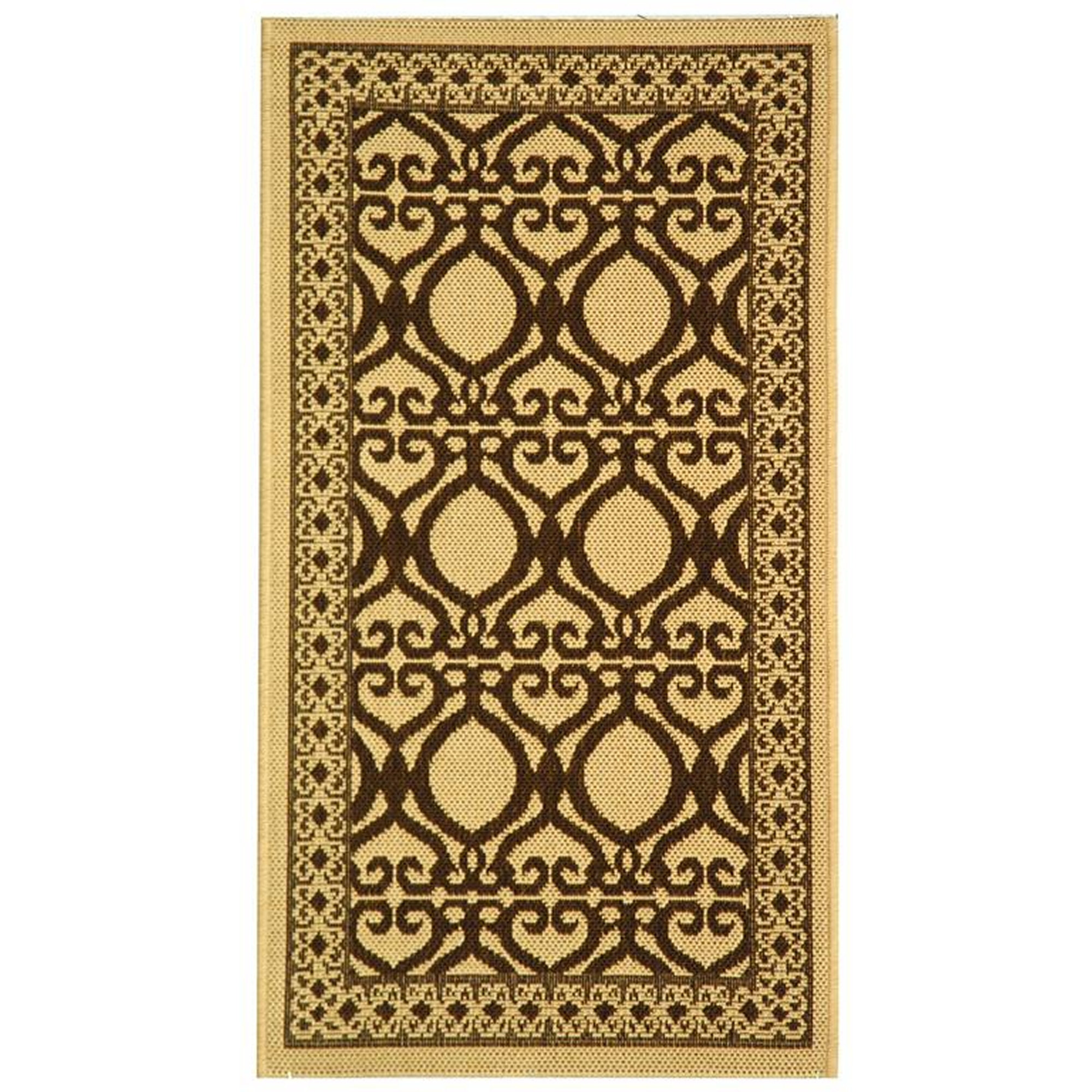 Safavieh Courtyard Natural/Brown Outdoor Rug & Reviews Wayfair