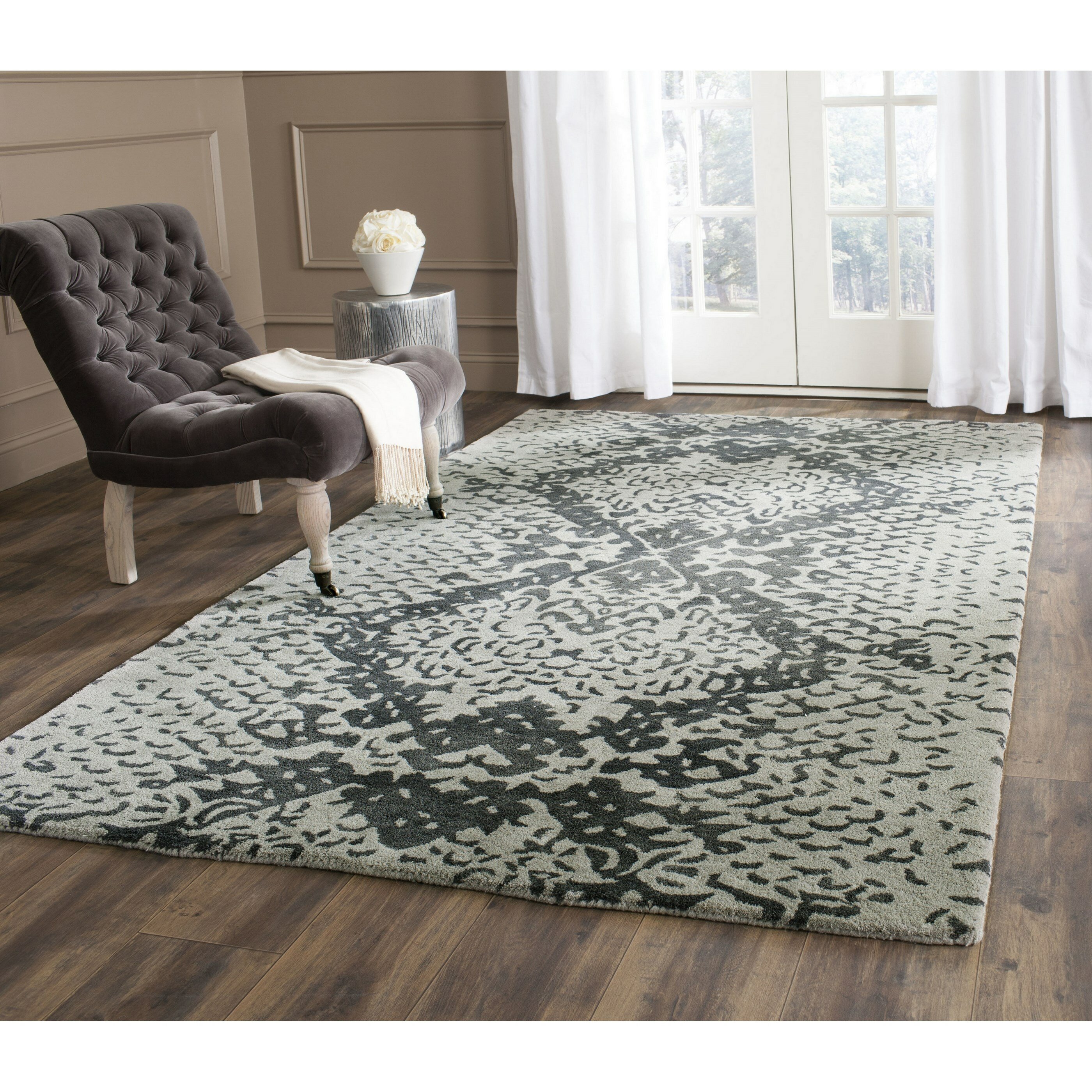 Safavieh Wyndham Black/Gray Area Rug & Reviews Wayfair