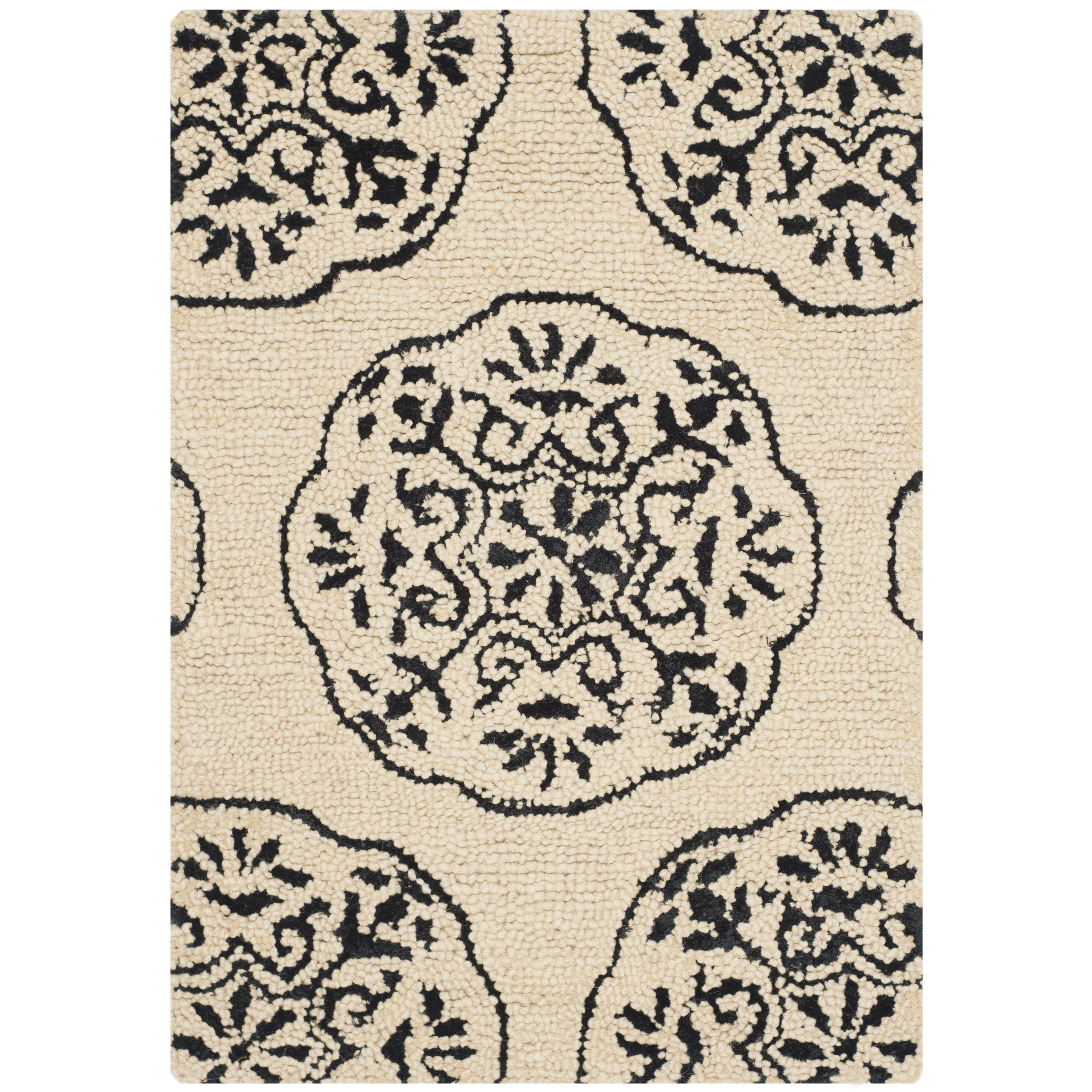 Safavieh Bella Ivory/Charcoal Area Rug Wayfair