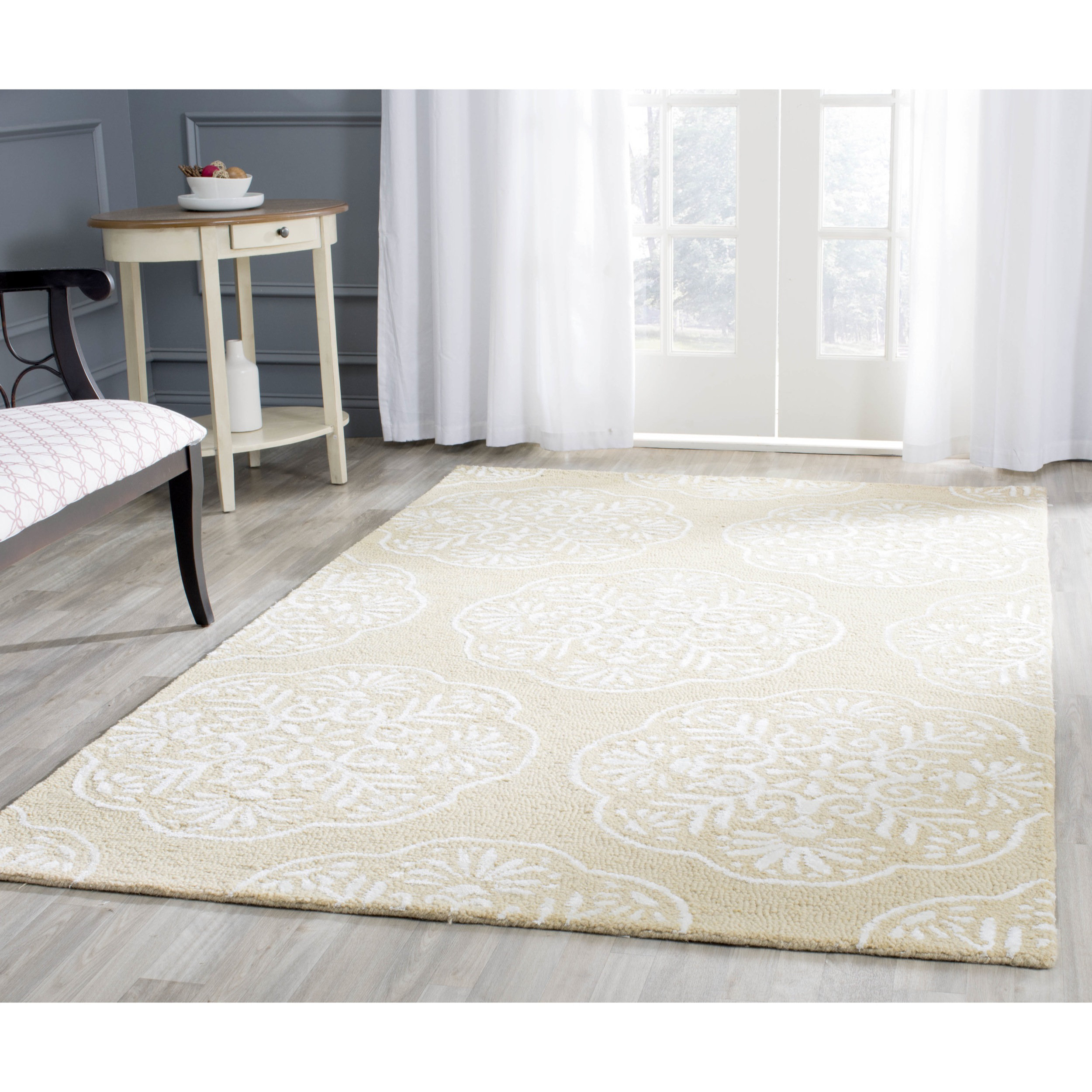 Safavieh Bella Beige/Turquoise Area Rug & Reviews Wayfair