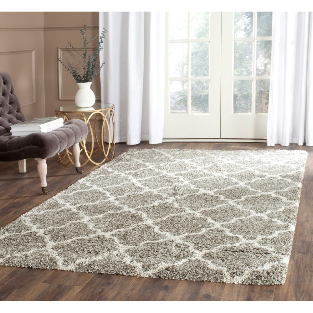 Safavieh Hudson Shag Gray / Ivory Area Rug & Reviews Wayfair