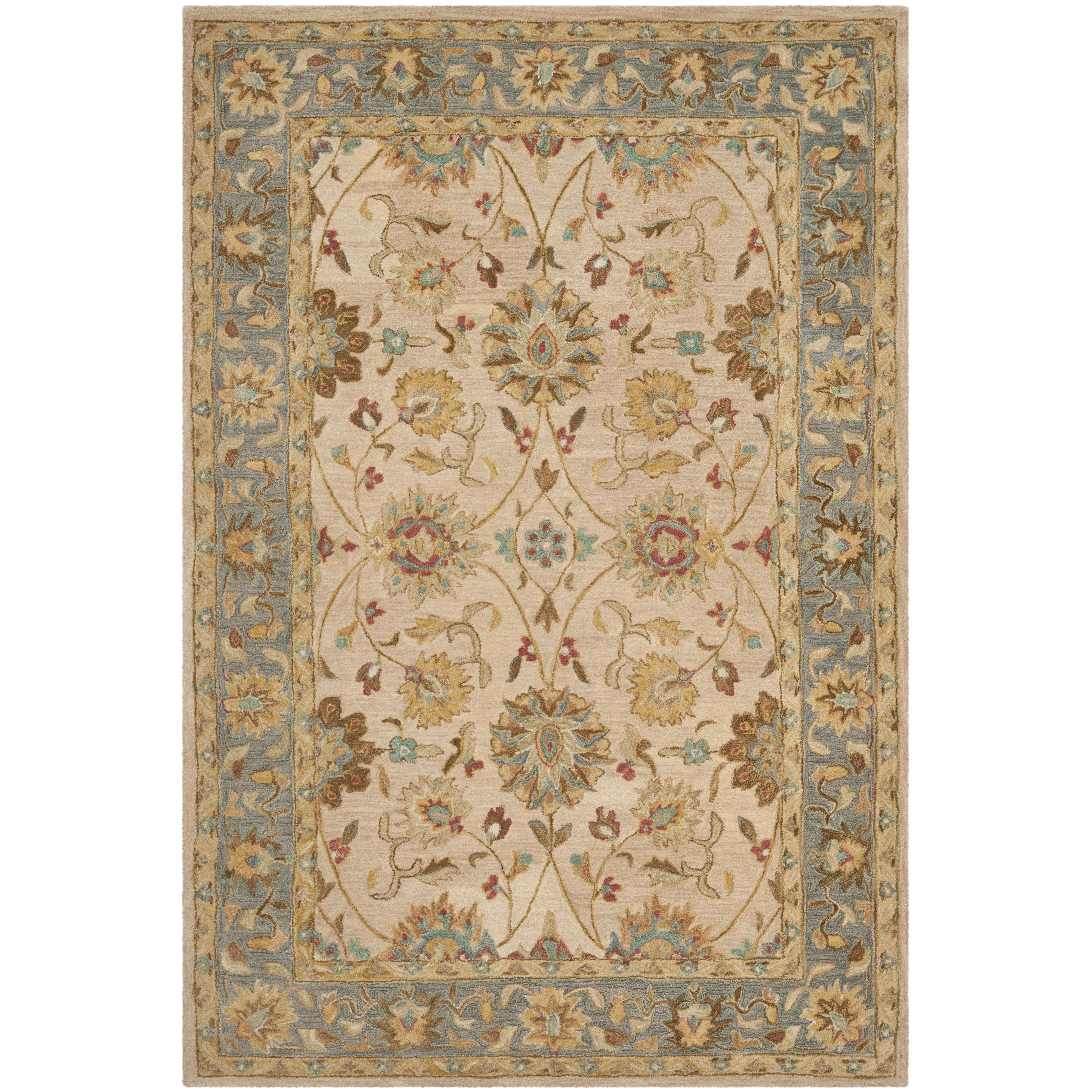 Safavieh Anatolia Ivory/Blue Area Rug & Reviews Wayfair