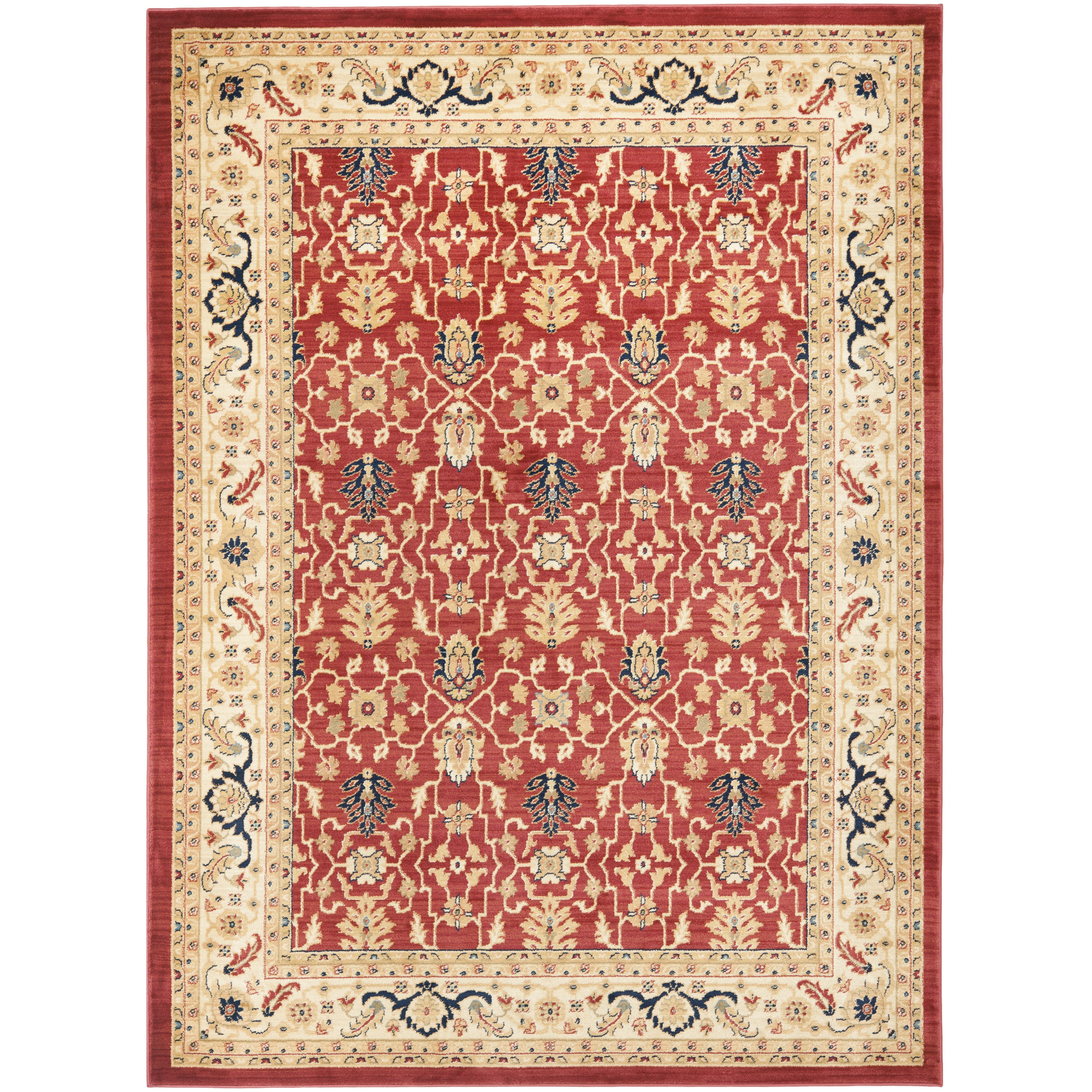 Safavieh Austin Red/Cream Area Rug & Reviews Wayfair