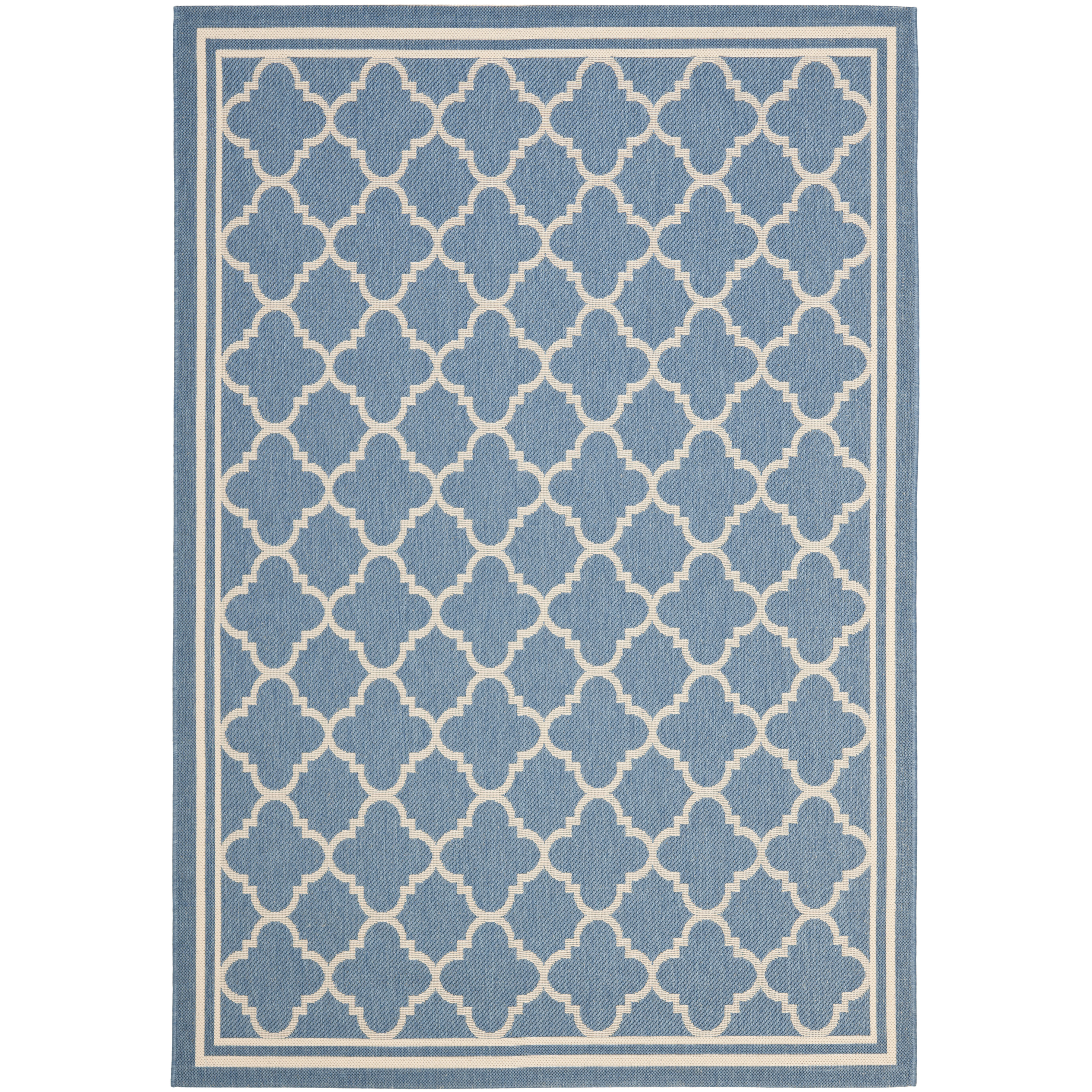 Safavieh Courtyard Indoor/Outdoor Blue/Beige Area Rug & Reviews Wayfair
