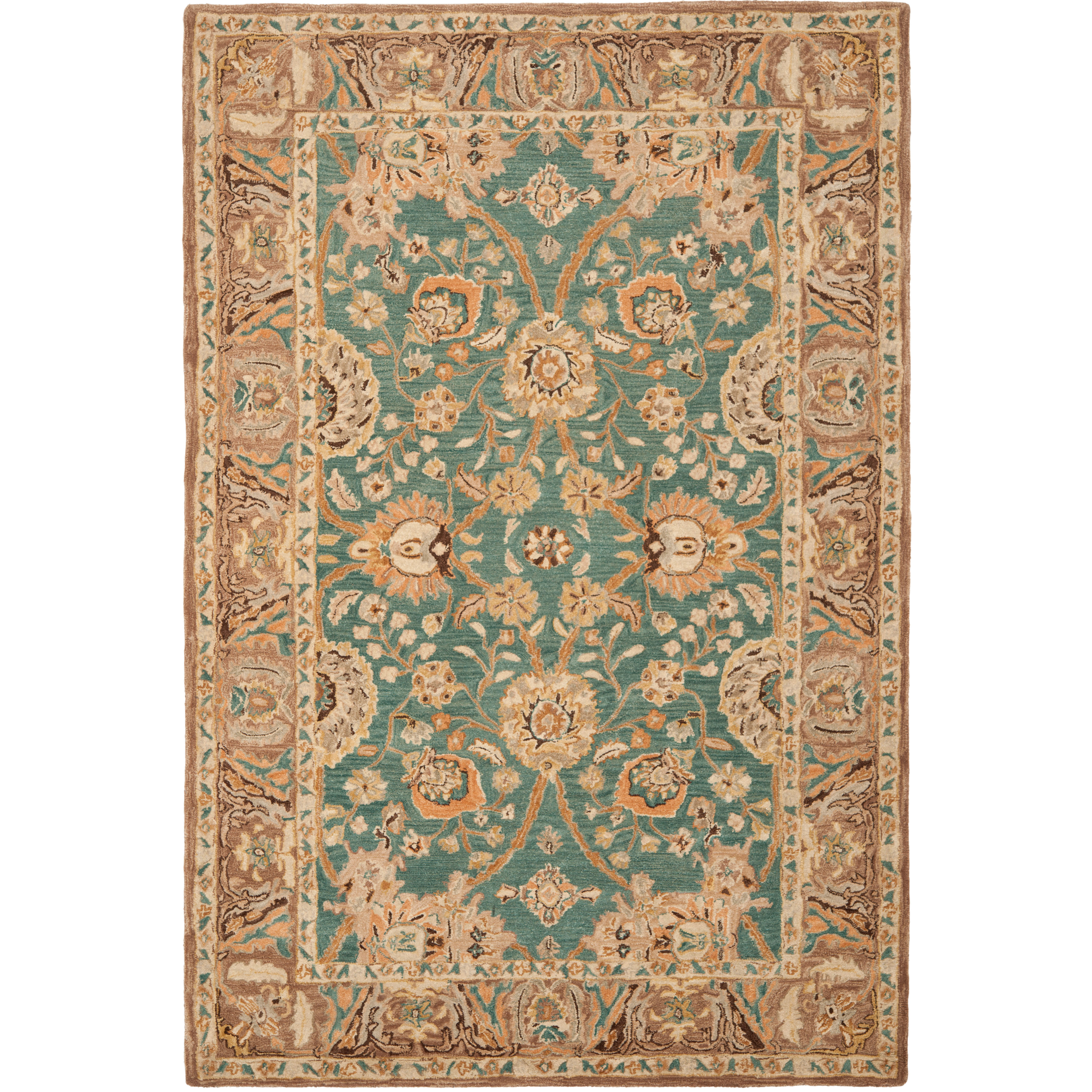 Safavieh Anatolia Teal/Camel Area Rug & Reviews Wayfair