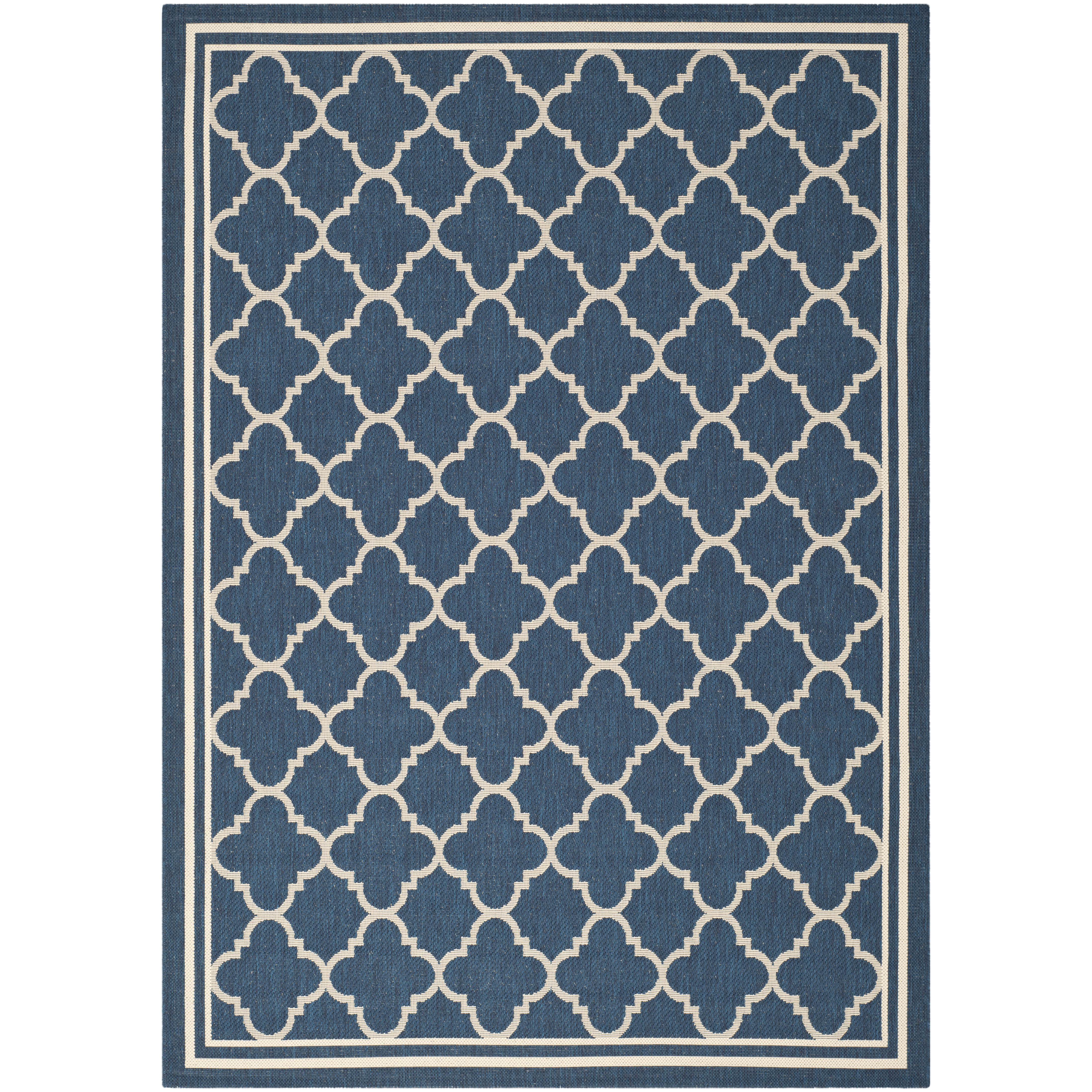 Safavieh Courtyard Grantham Navy/Beige Outdoor Area Rug & Reviews Wayfair