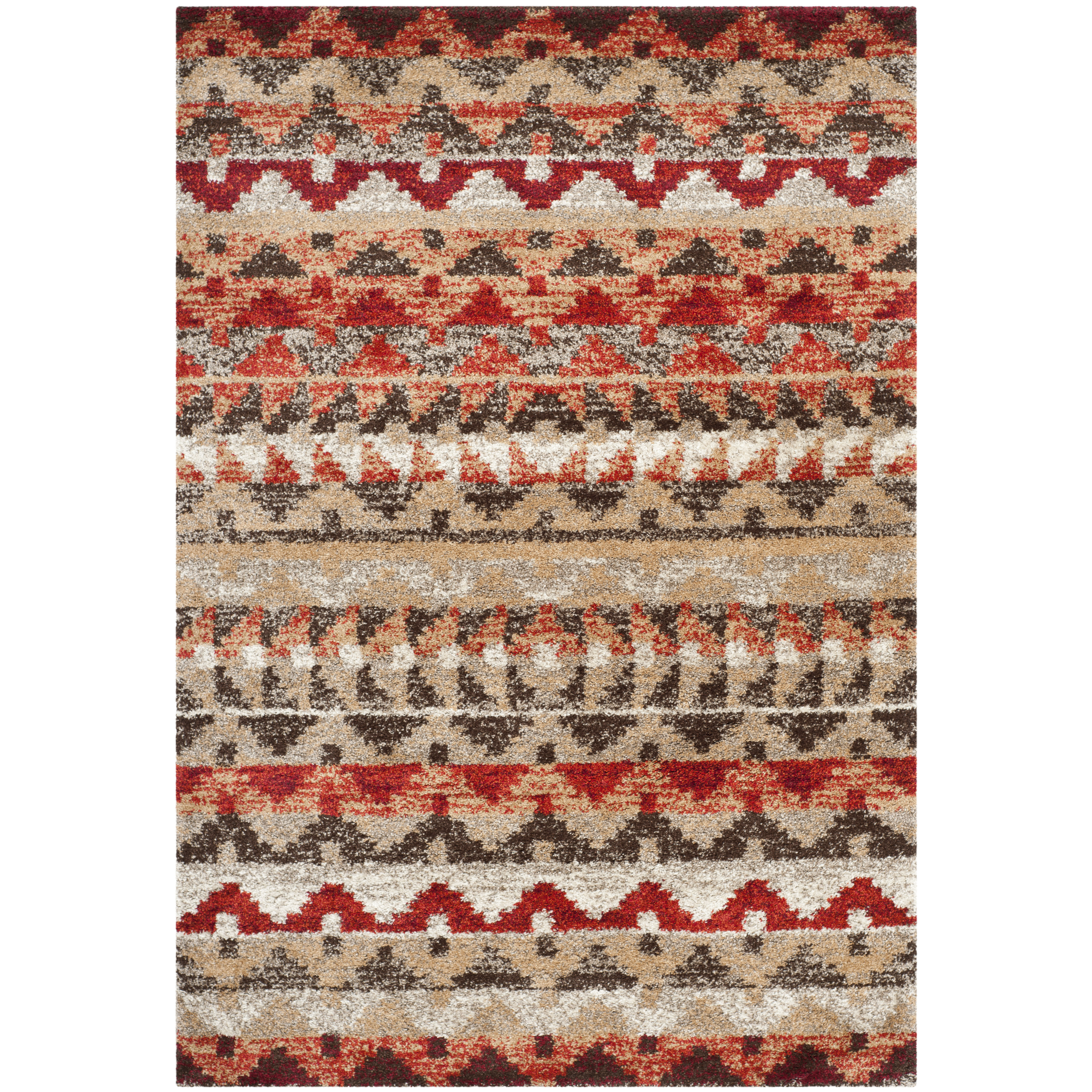 Safavieh Tahoe Beige / Terracotta Geometric Rug & Reviews Wayfair