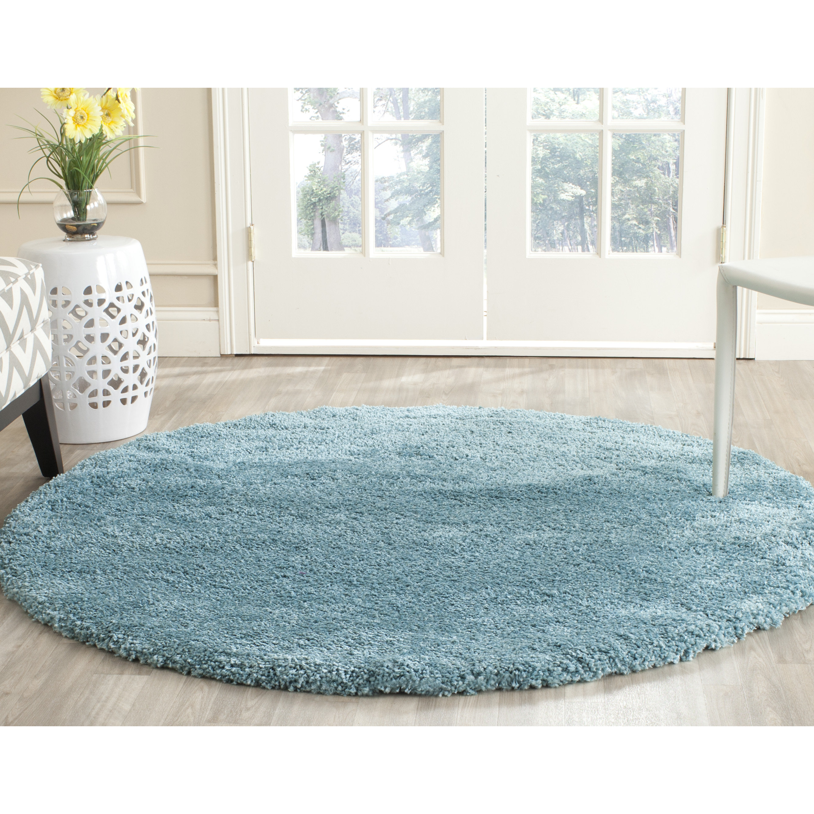 Safavieh Milan Shag Aqua Blue Area Rug & Reviews | Wayfair