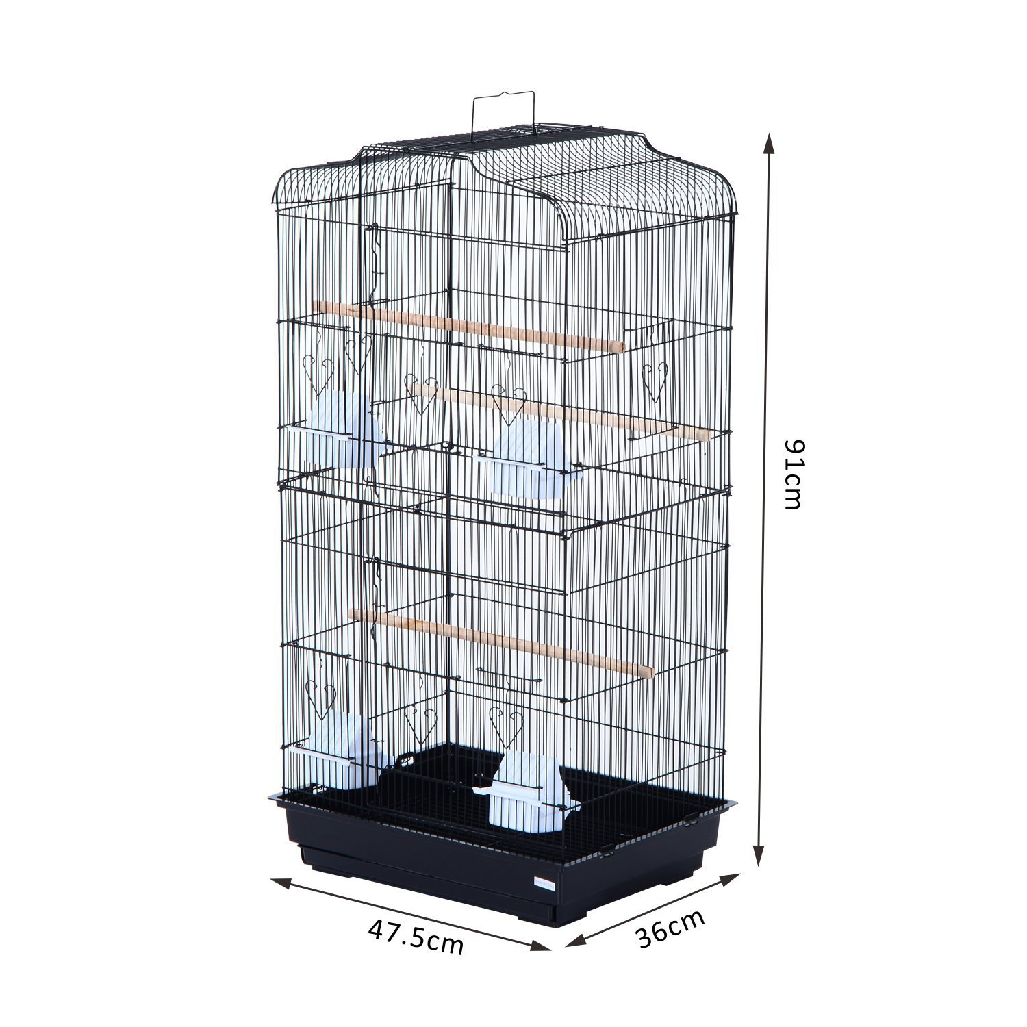 Pawhut Large Metal Bird Cage Wayfair UK
