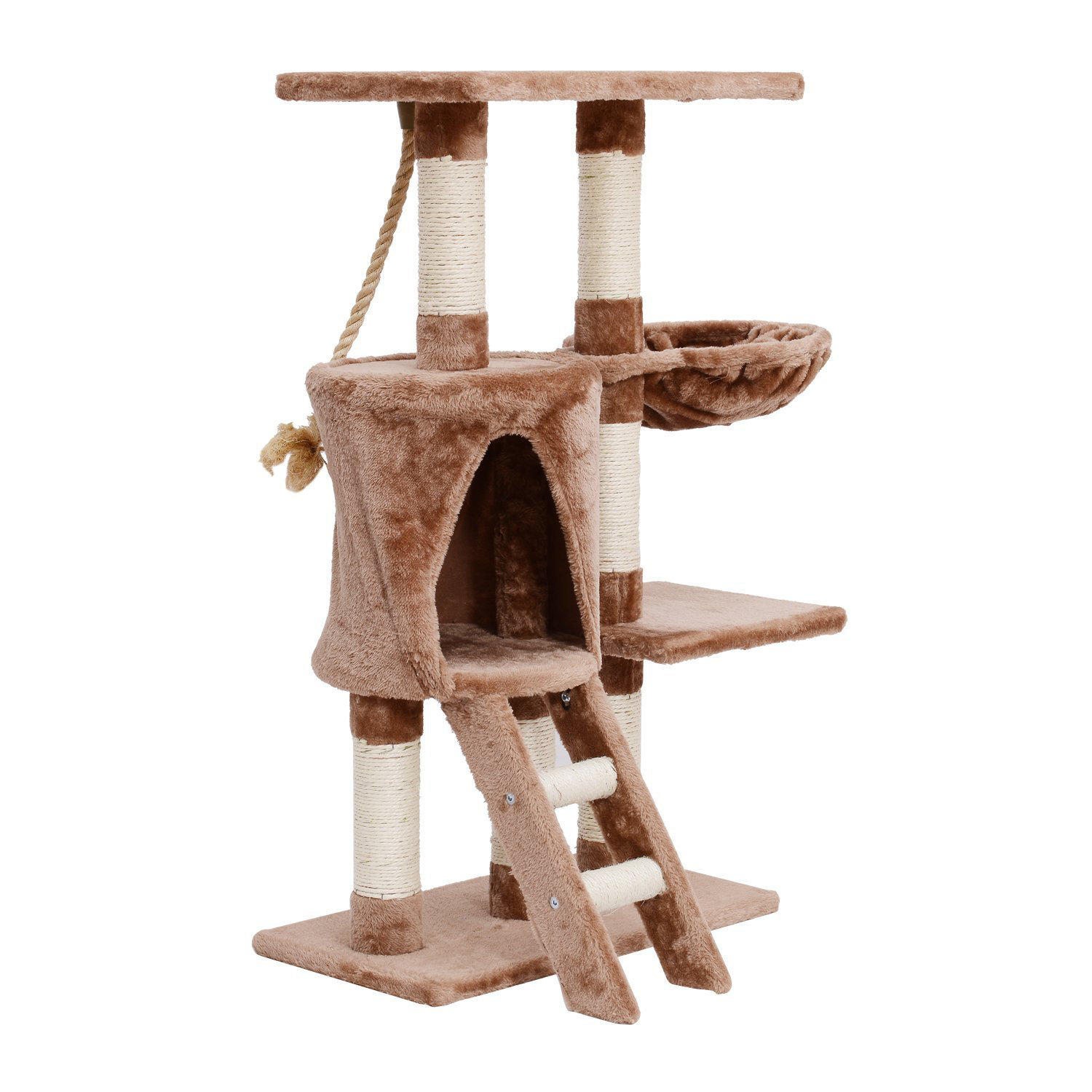 Pawhut 96cm Centre Sisal Cat Tree Wayfair UK