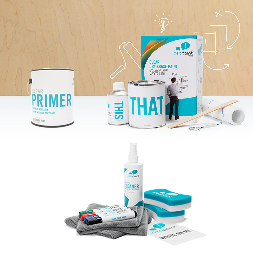 IdeaPaint Whiteboard Paint Small Bundle Wayfair