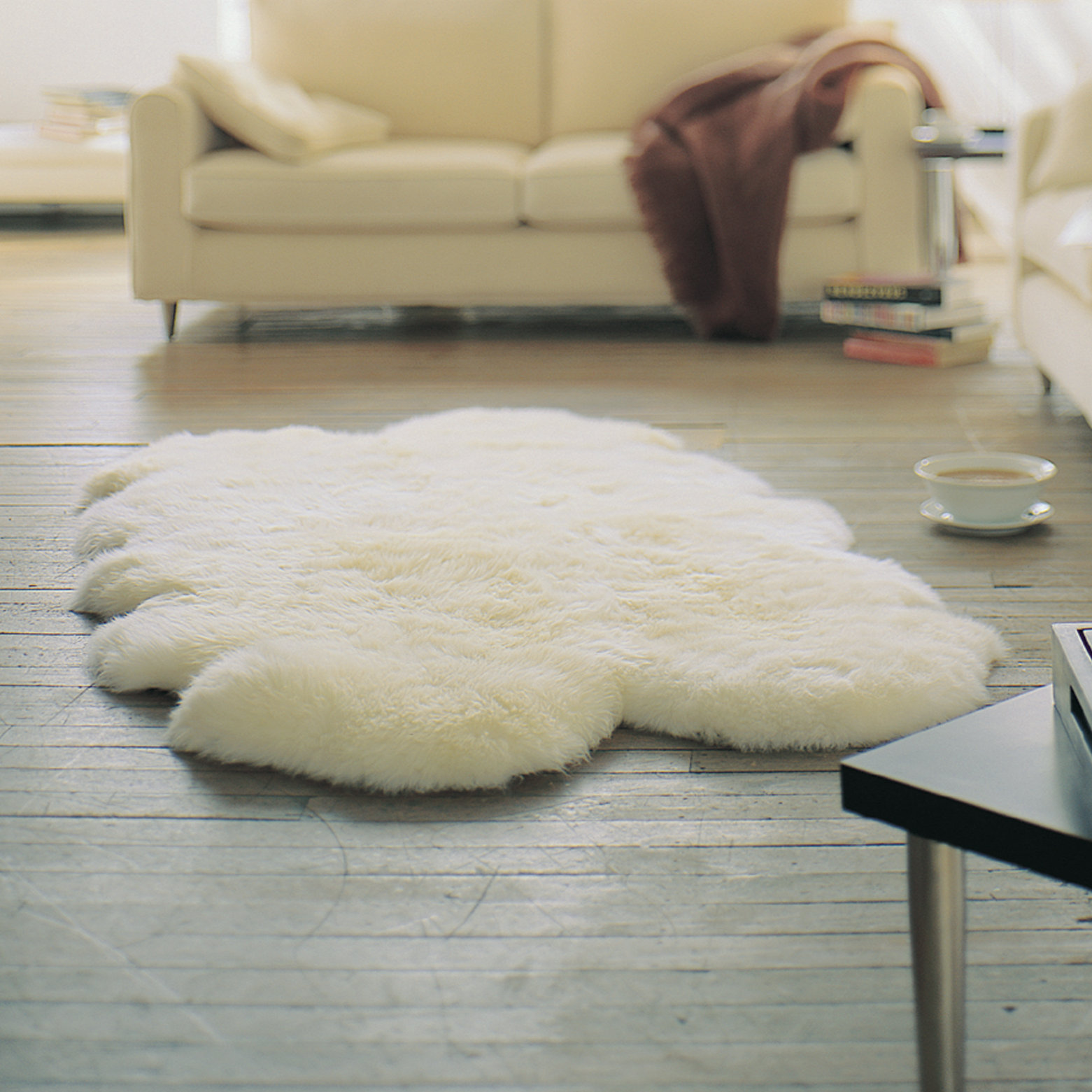 Bowron Sheepskin Autumn Ivory Area Rug & Reviews Wayfair