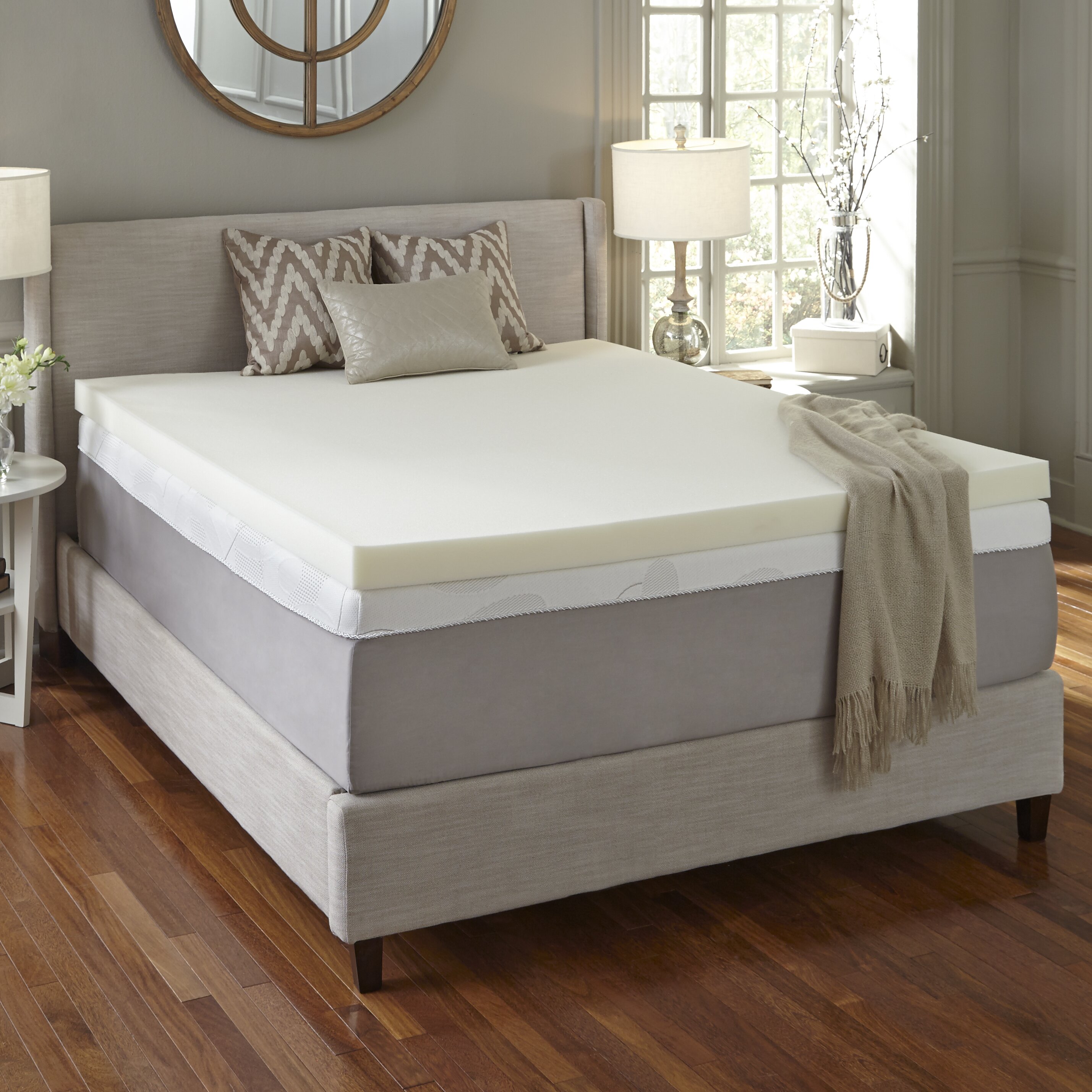 Simmons Curv Simmons CURV 3" Flat Memory Foam Mattress ...