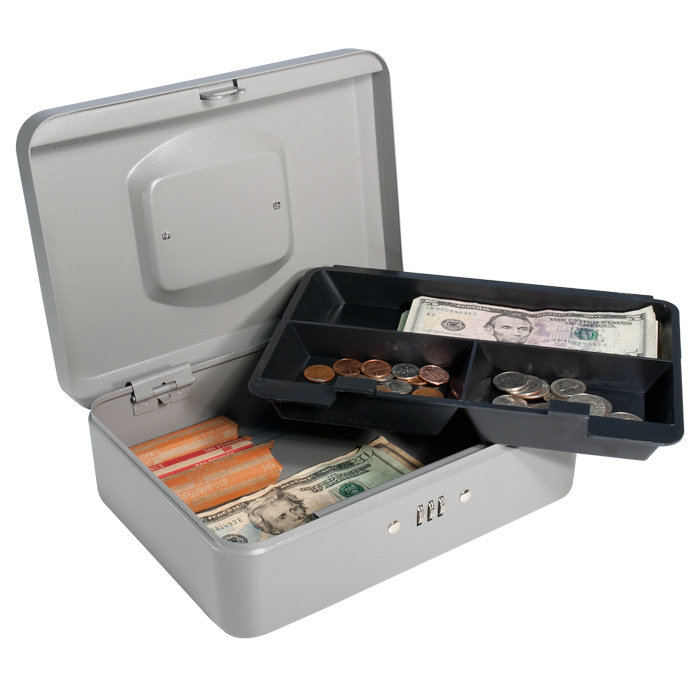 Barska Medium Gray Cash Box with Combination Lock & Reviews Wayfair