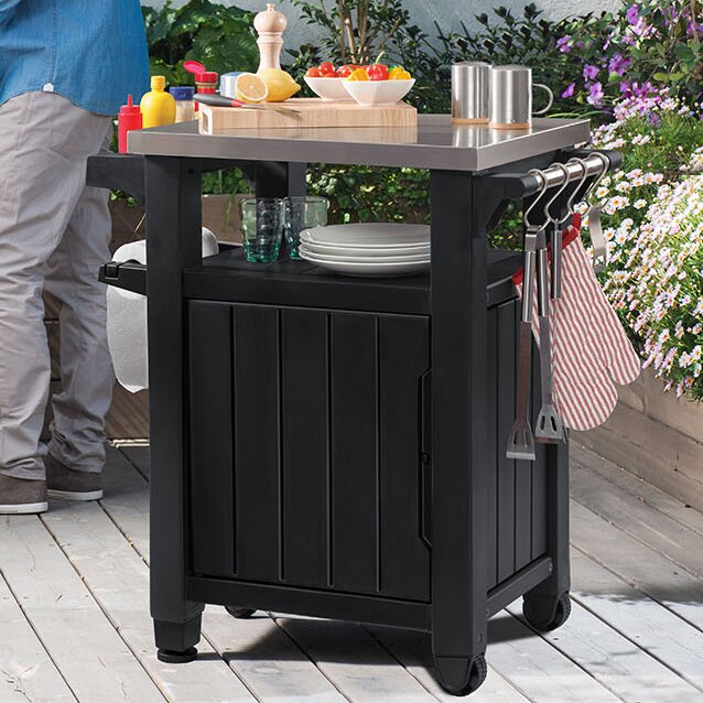 Keter Unity Bar Serving Cart & Reviews | Wayfair