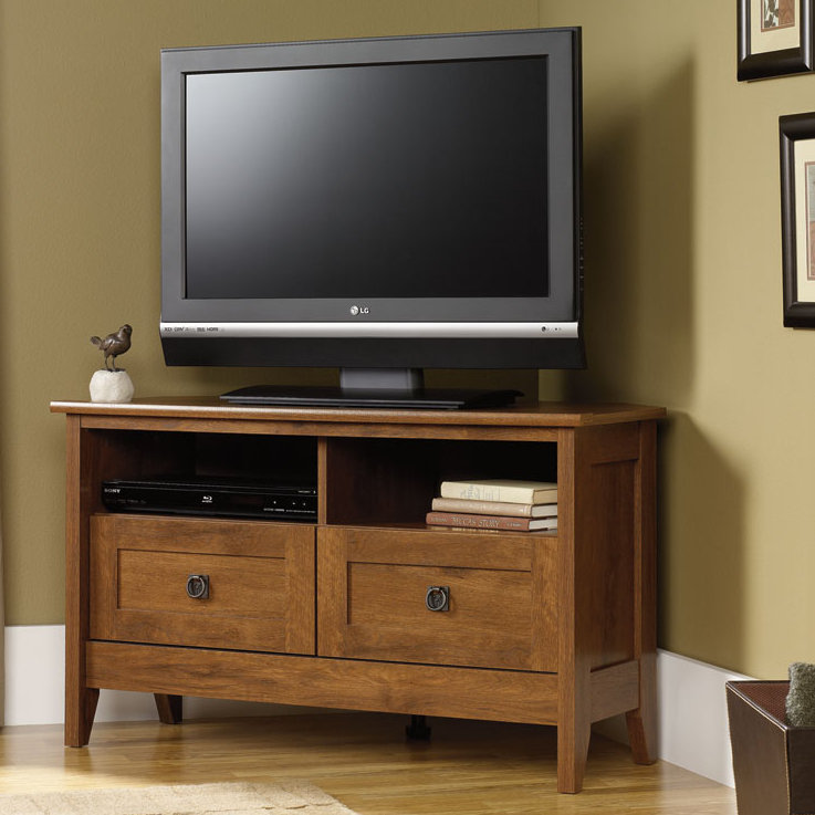 Sauder August Hill Corner TV Stand & Reviews Wayfair