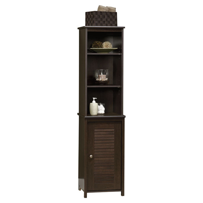 Sauder Peppercorn 14.72" x 60.63" Free Standing Linen Tower & Reviews