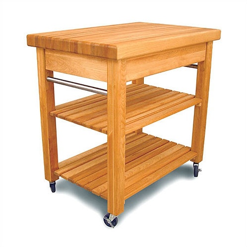 Catskill Craftsmen French Country Kitchen Cart with Butcher Block Top & Reviews Wayfair