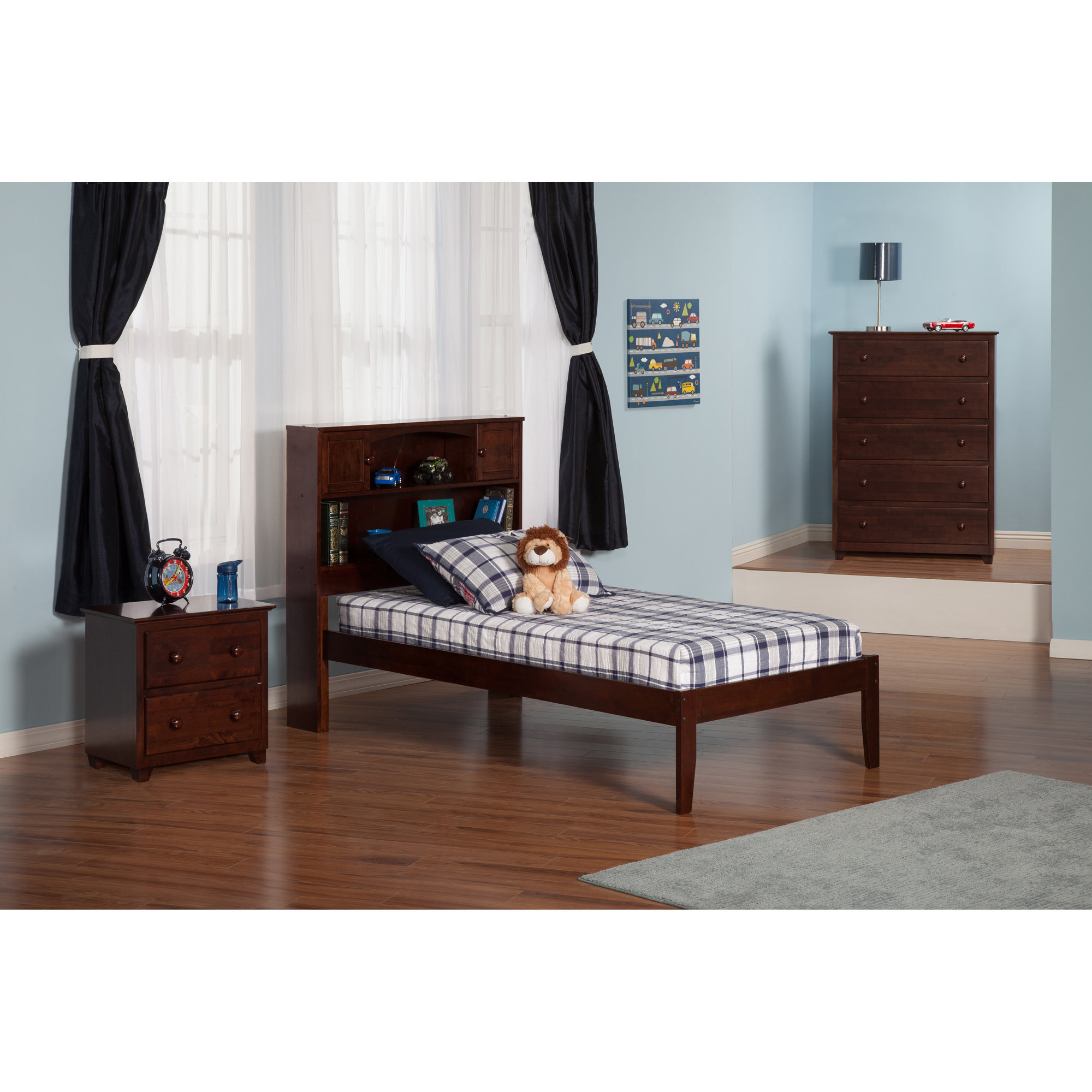 Atlantic Furniture Newport Extra Long Twin Platform Bed & Reviews Wayfair