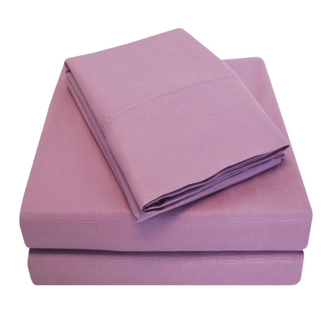 Simple Luxury Embossed Sheet Set & Reviews Wayfair