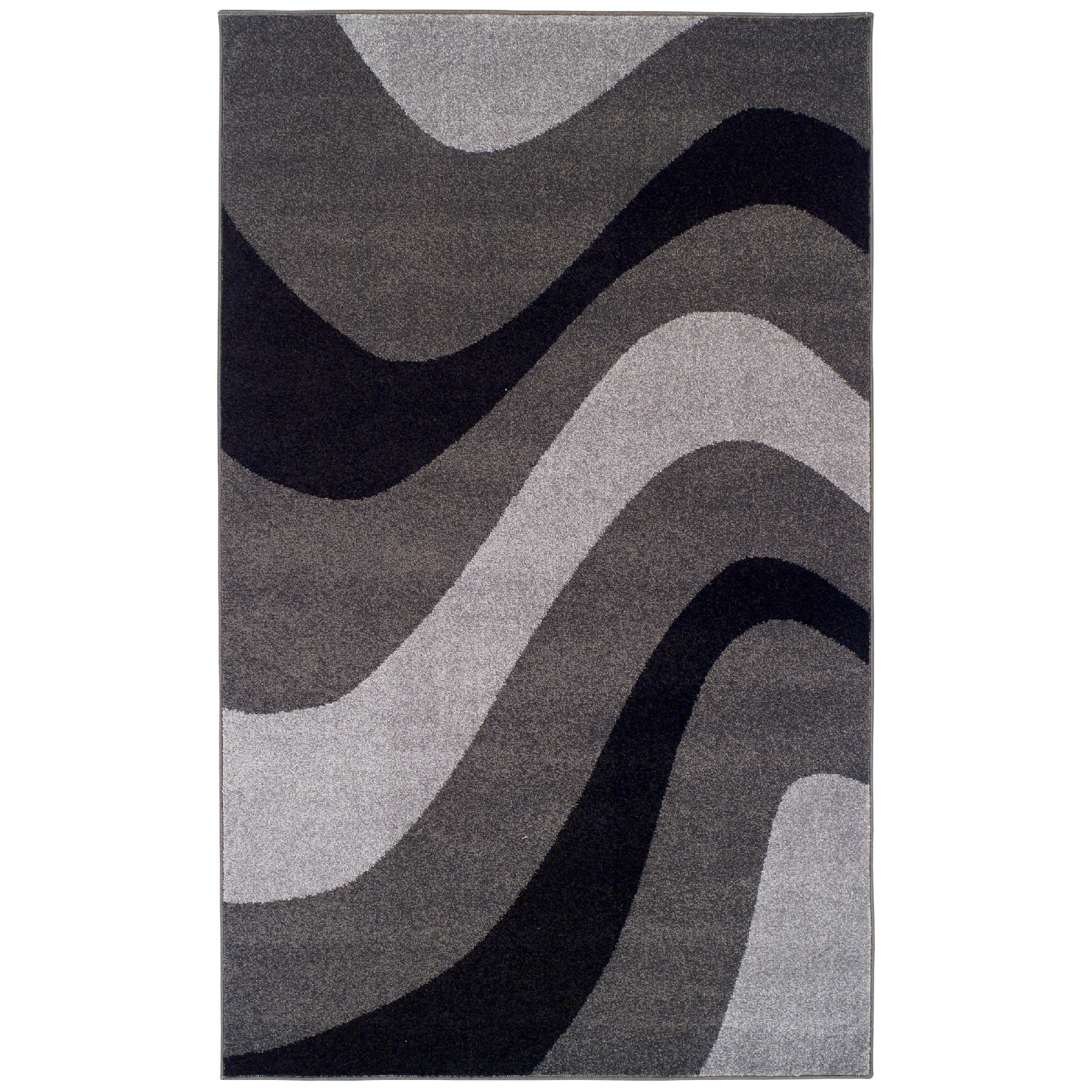 Simple Luxury New Wave Gray Area Rug Wayfair