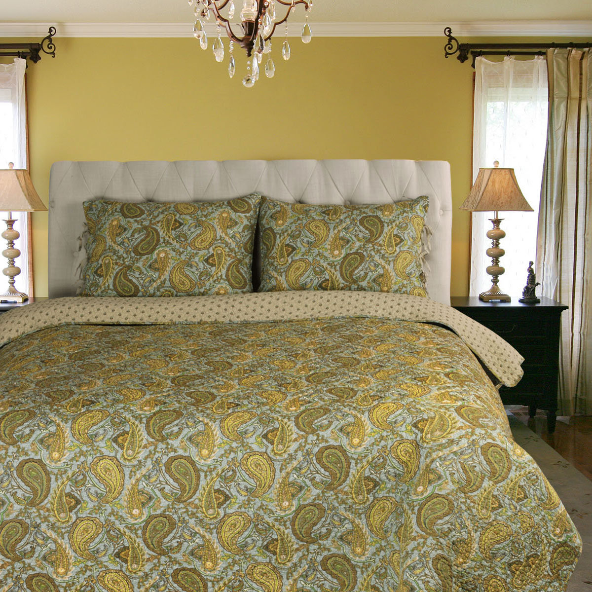 Simple Luxury Moroccan Paisley Quilt Set & Reviews Wayfair