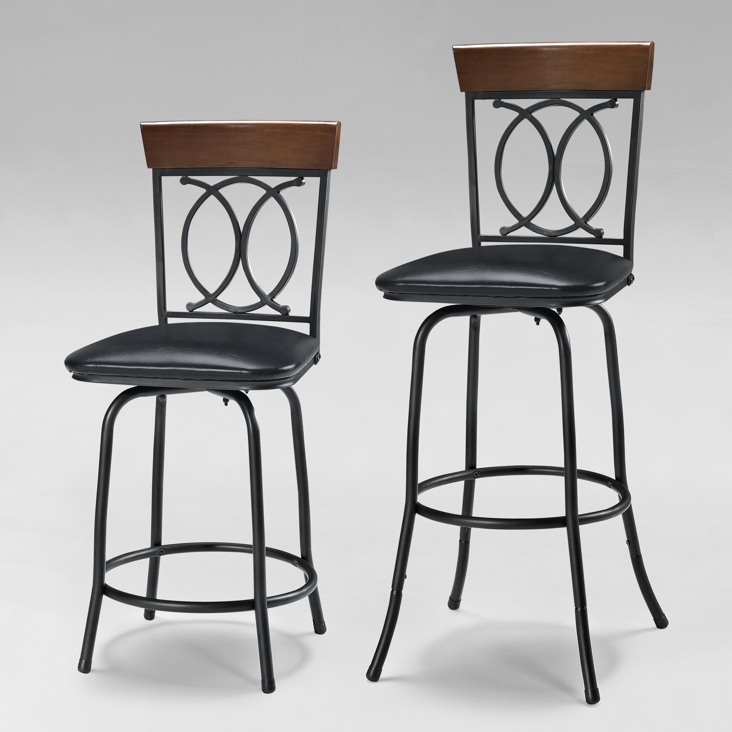 Linon Adjustable Height Bar Stool & Reviews | Wayfair