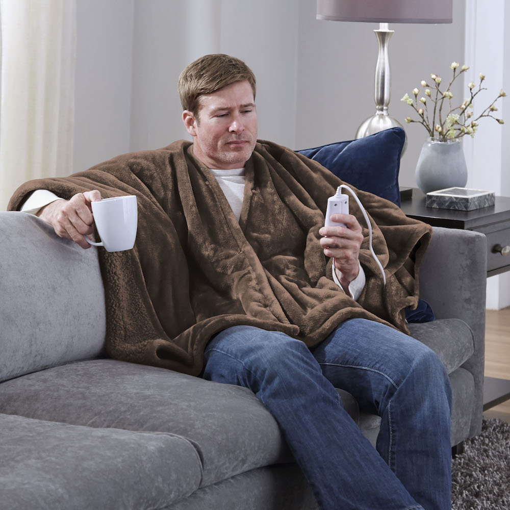 Serta Snuggler Electric Heated Cape and Throw Blanket & Reviews Wayfair