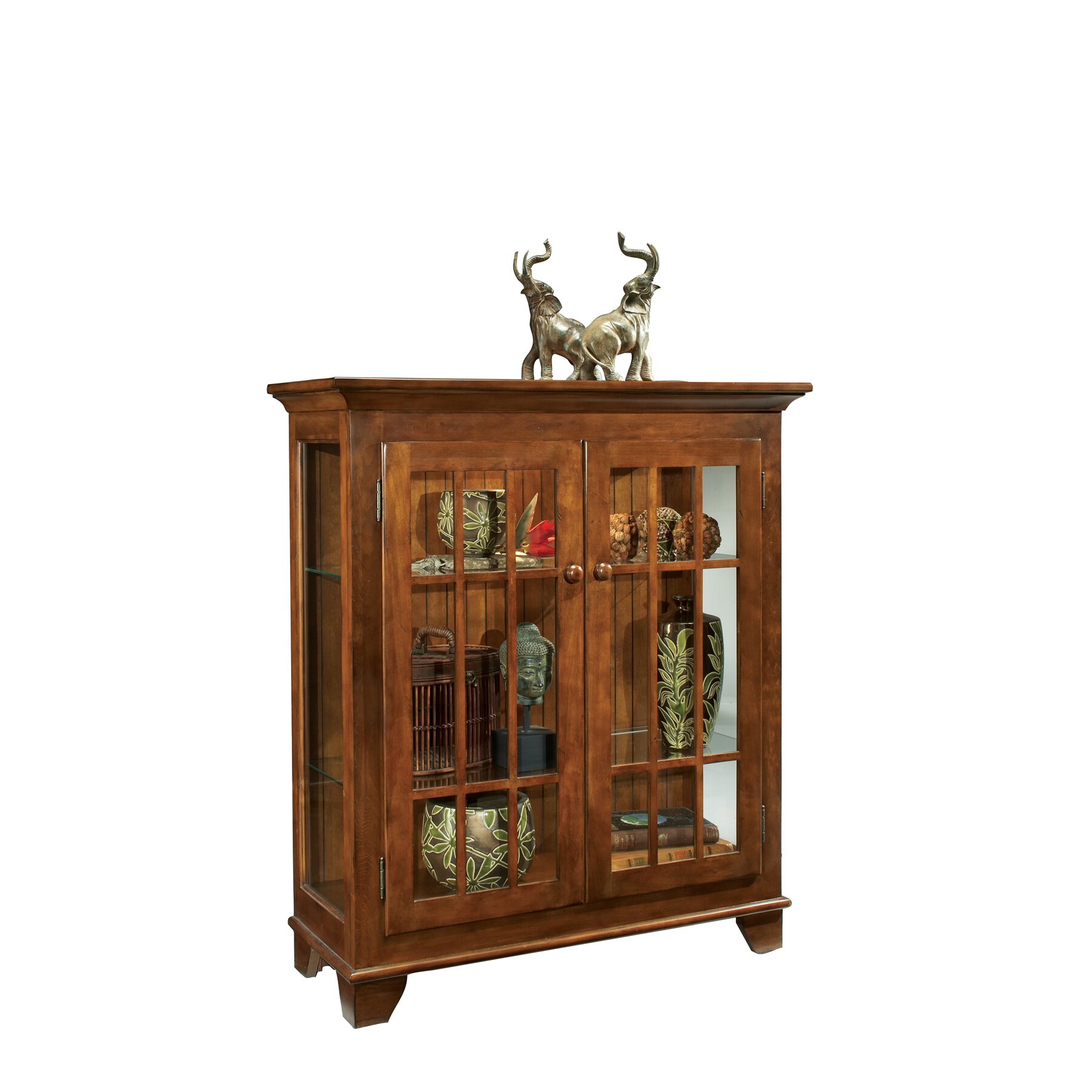 Philip Reinisch Co. ColorTime Console Curio Cabinet ...