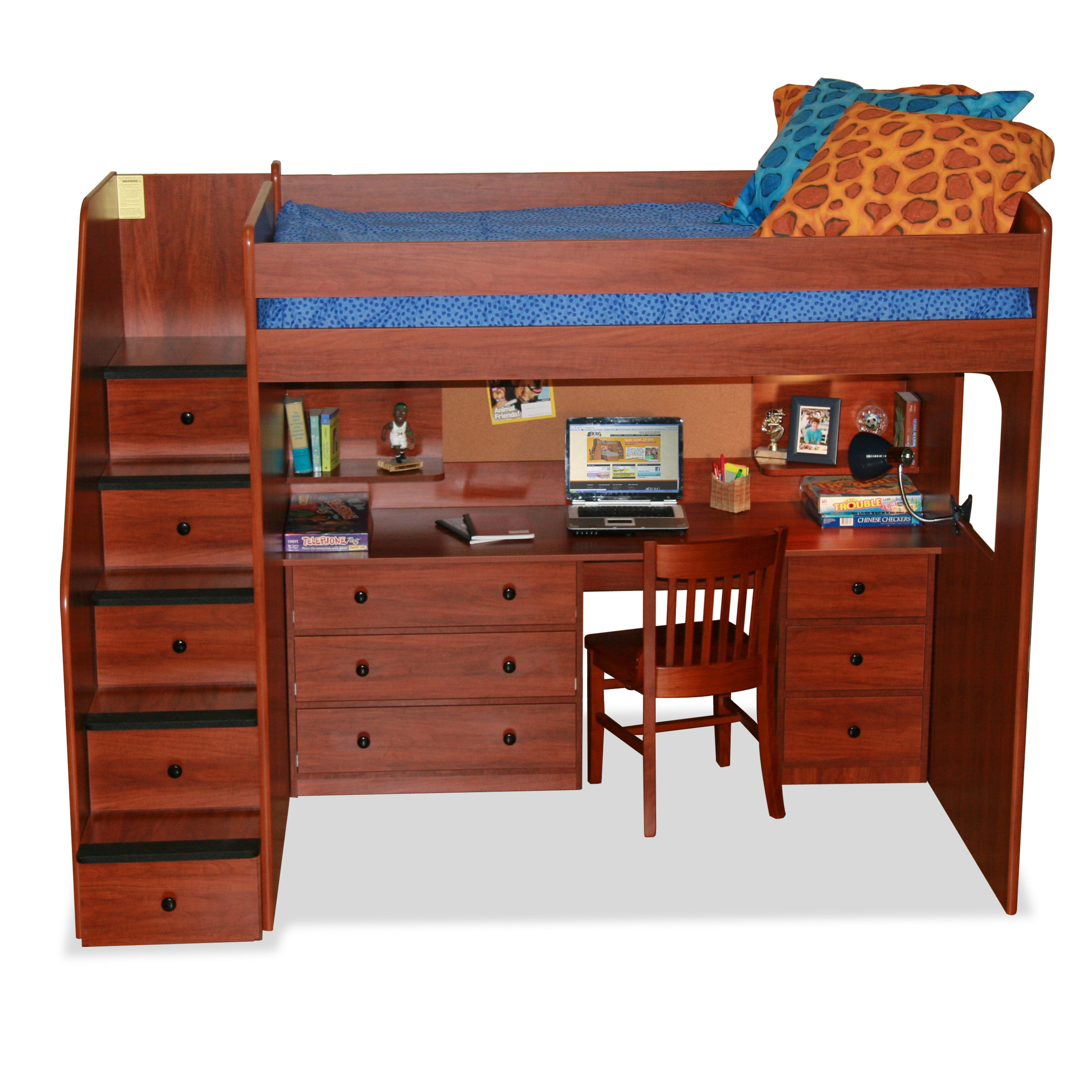 Berg Utica Loft Bed with Storage & Reviews Wayfair